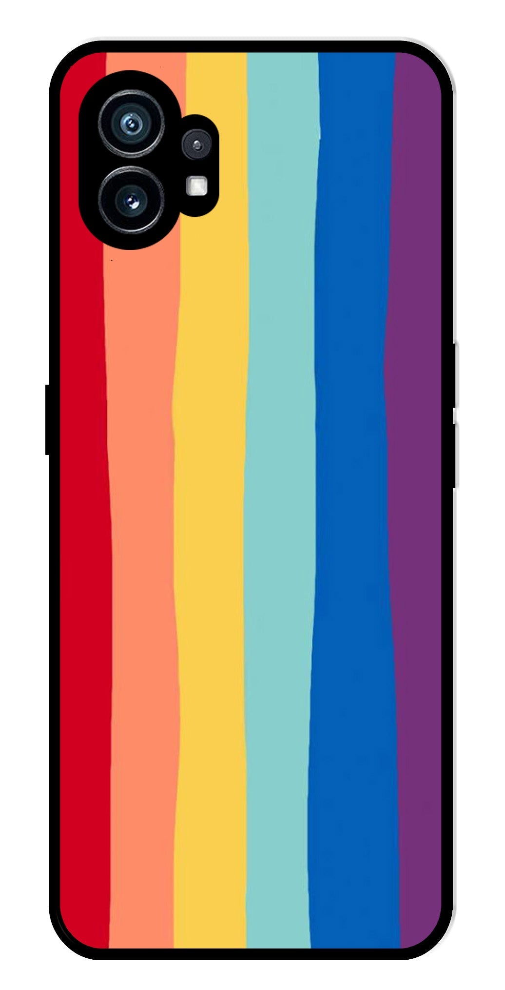 Rainbow MultiColor Metal Mobile Case for Nothing Phone 1 Rainbow MultiColor Metal Mobile Case for Nothing Phone 1 (Design No -03)
