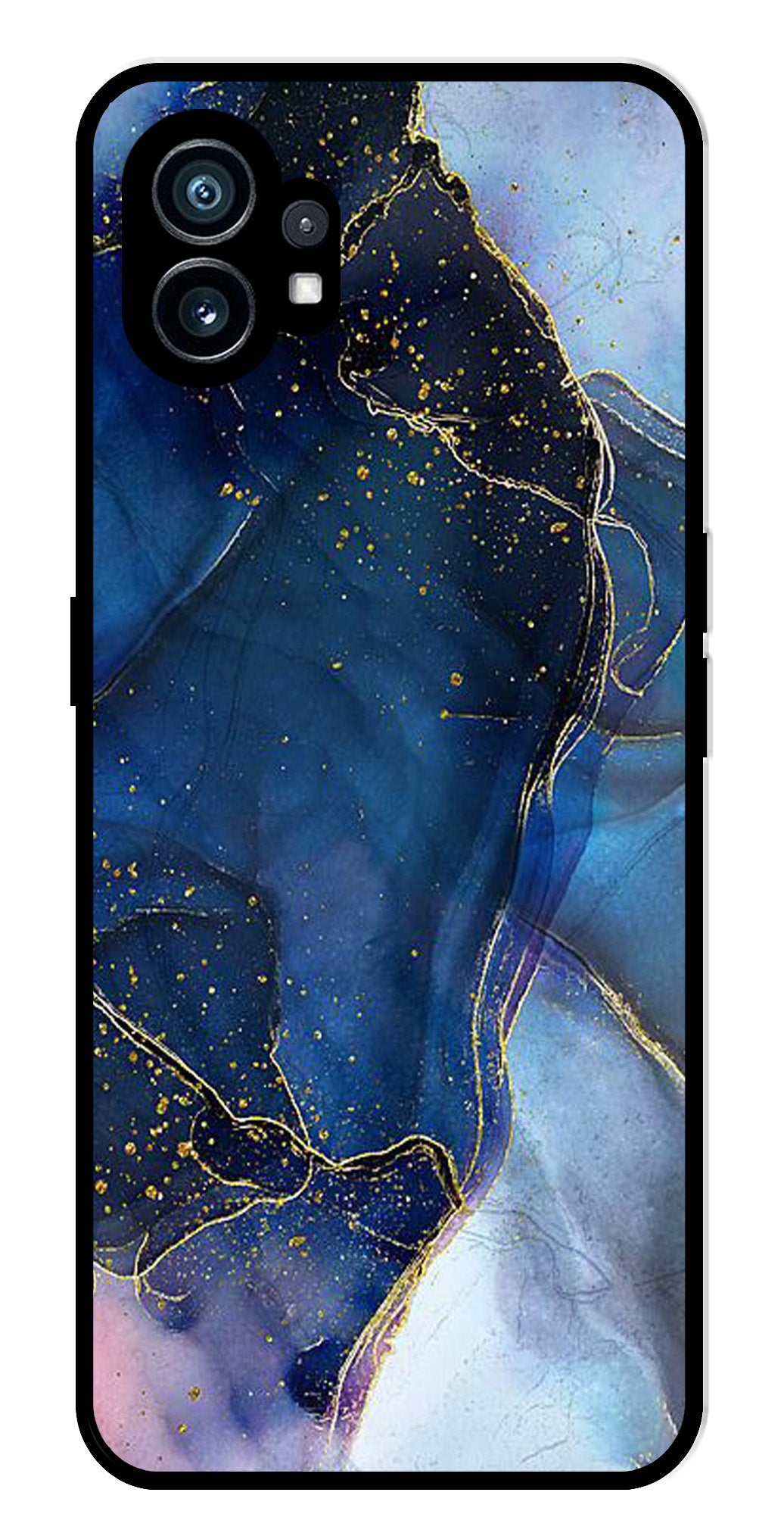 Blue Marble Metal Mobile Case for Nothing Phone 1 Blue Marble Metal Mobile Case for Nothing Phone 1 (Design No -34)