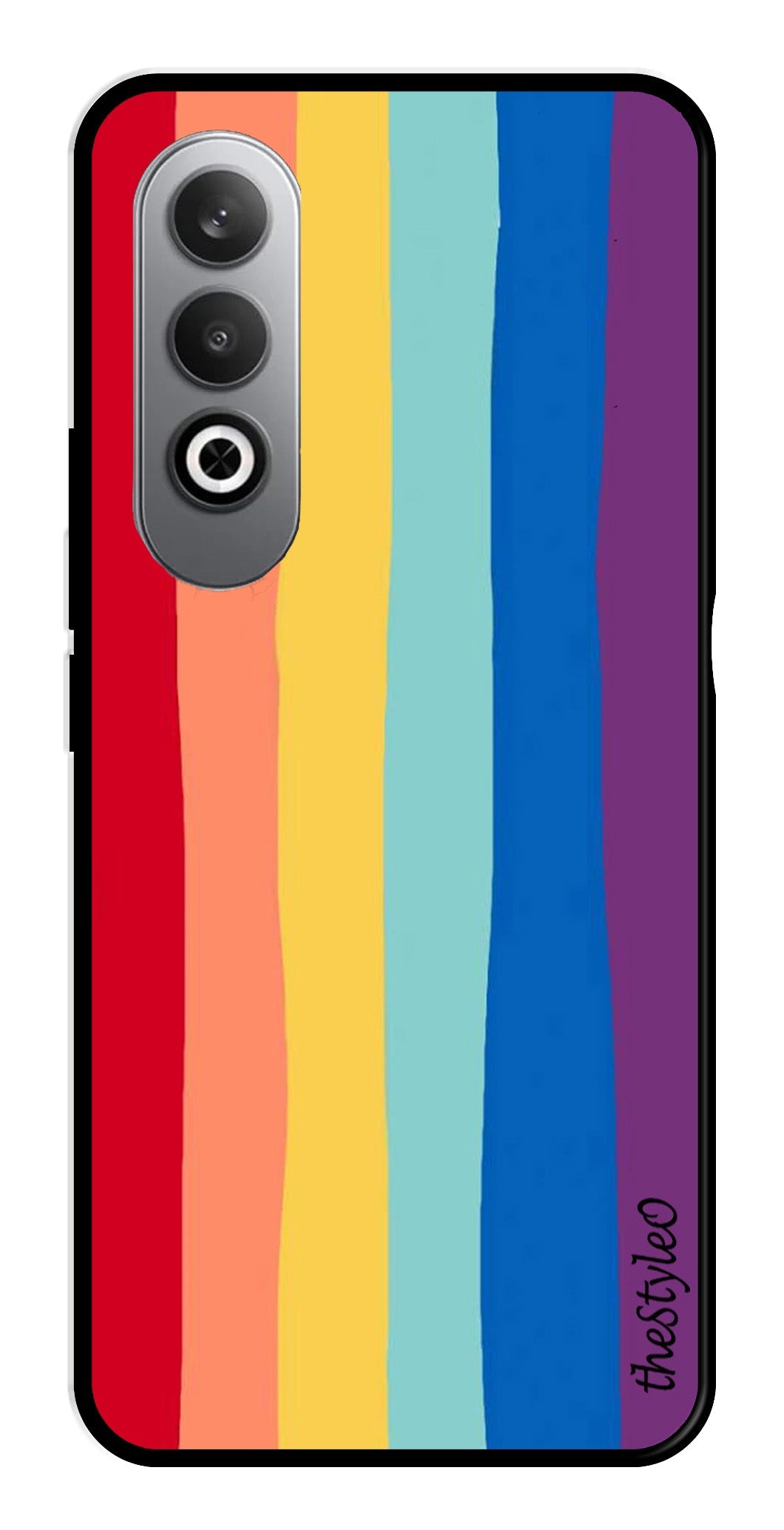 Rainbow MultiColor Metal Mobile Case for OnePlus Nord CE4 Rainbow MultiColor Metal Mobile Case for OnePlus Nord CE4 (Design No -03)