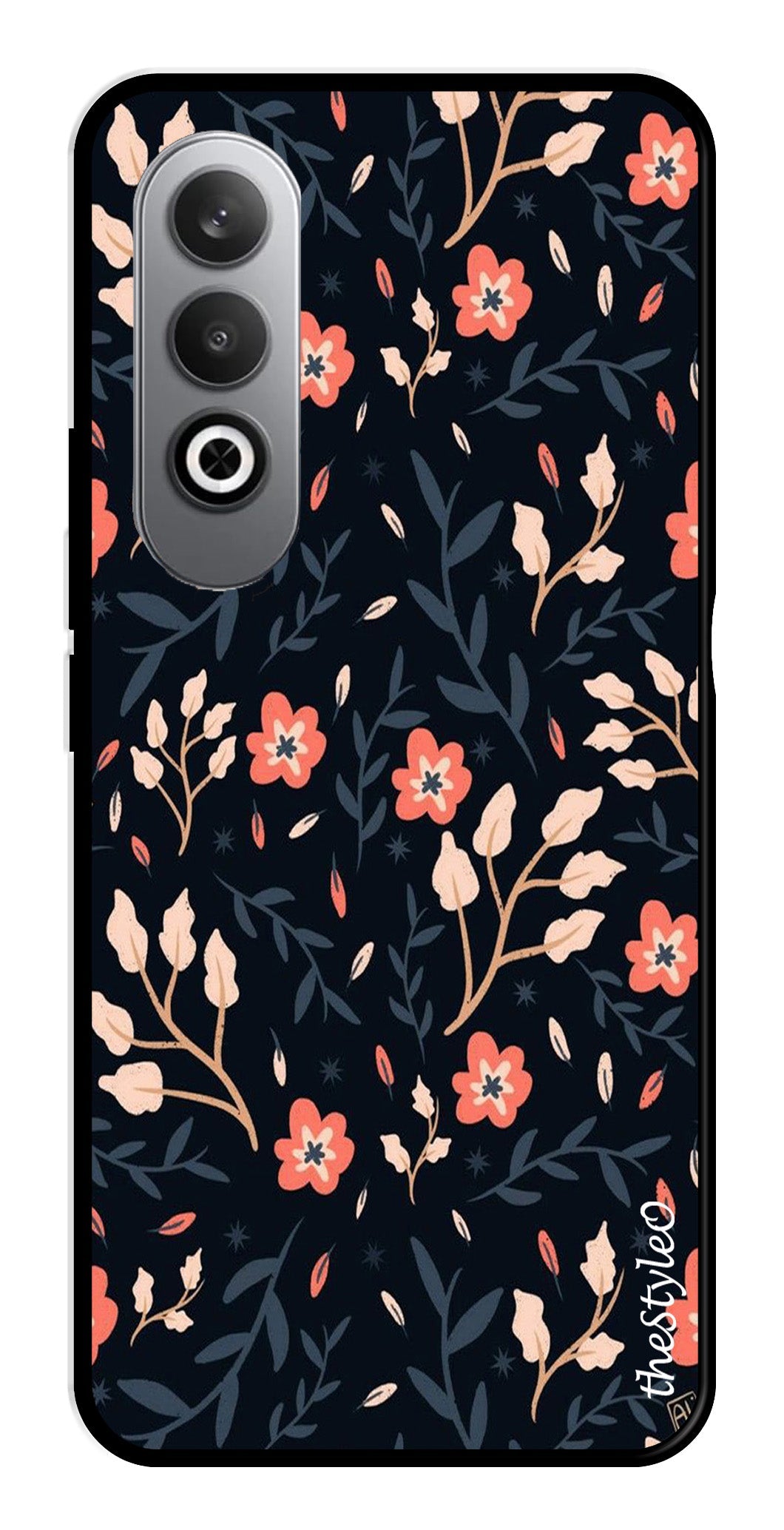 Floral Pattern Metal Mobile Case for OnePlus Nord CE4 Floral Pattern Metal Mobile Case for OnePlus Nord CE4 (Design No -10)