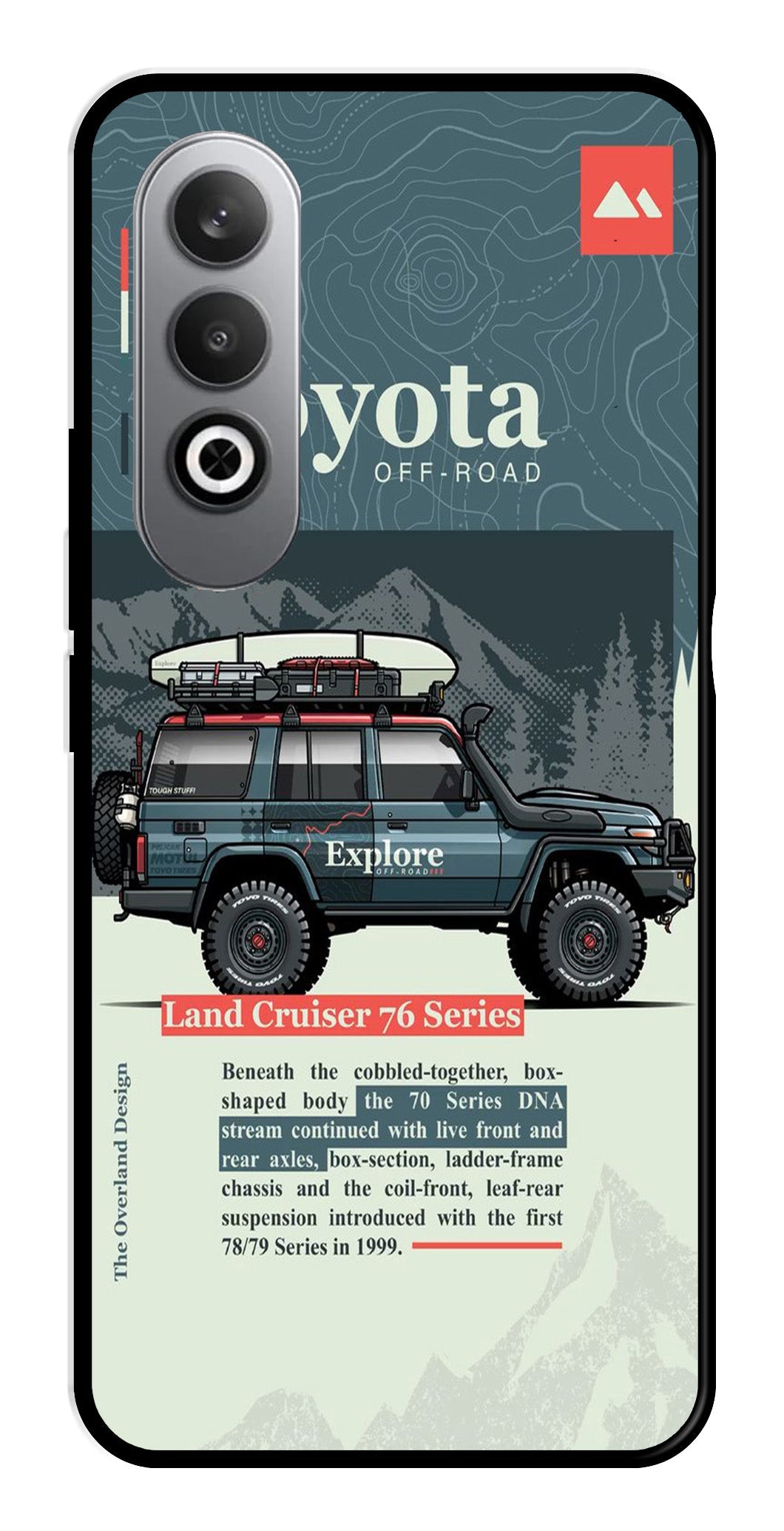 Land Cruiser Metal Mobile Case for OnePlus Nord CE4 Land Cruiser Metal Mobile Case for OnePlus Nord CE4 (Design No -78)