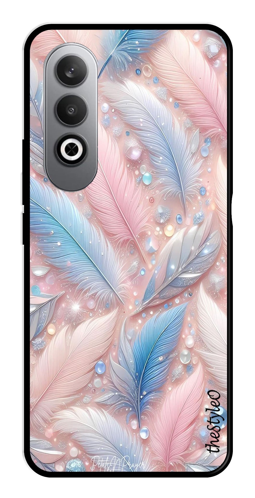 Feather Design Metal Mobile Case for OnePlus Nord CE4 Feather Design Metal Mobile Case for OnePlus Nord CE4 (Design No -85)