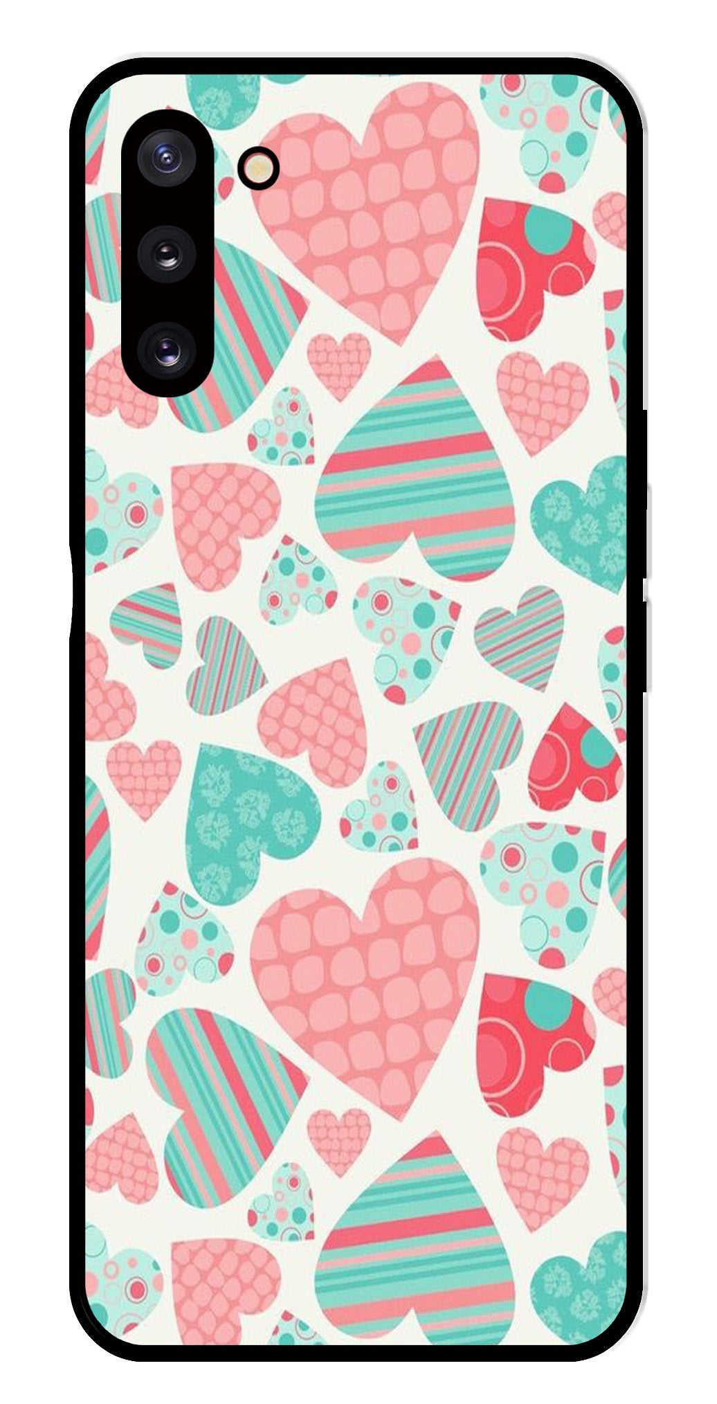 Hearts Pattern Metal Mobile Case for Samsung Galaxy Note 10 Hearts Pattern Metal Mobile Case for Samsung Galaxy Note 10 (Design No -22)