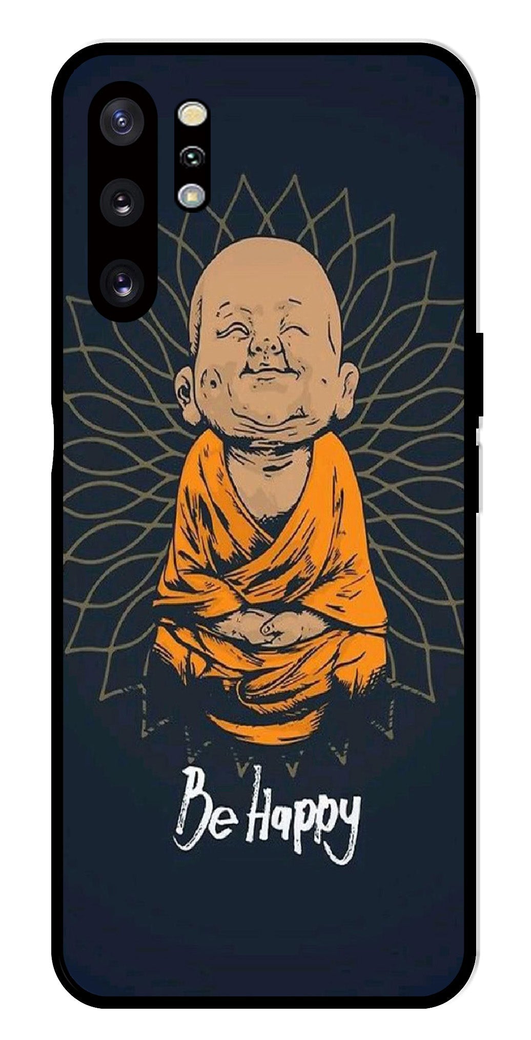 Be Happy Metal Mobile Case for Samsung Galaxy Note 10 Plus Be Happy Metal Mobile Case for Samsung Galaxy Note 10 Plus (Design No -27)
