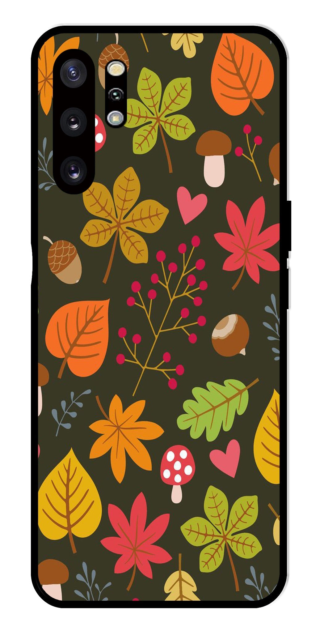 Leaves Design Metal Mobile Case for Samsung Galaxy Note 10 Plus Leaves Design Metal Mobile Case for Samsung Galaxy Note 10 Plus (Design No -51)