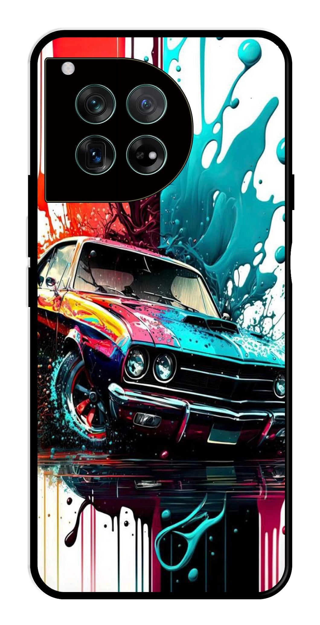 Vintage Car Metal Mobile Case for OnePlus 12 5G Metal Case Vintage Car Metal Mobile Case for OnePlus 12 5G Metal Case