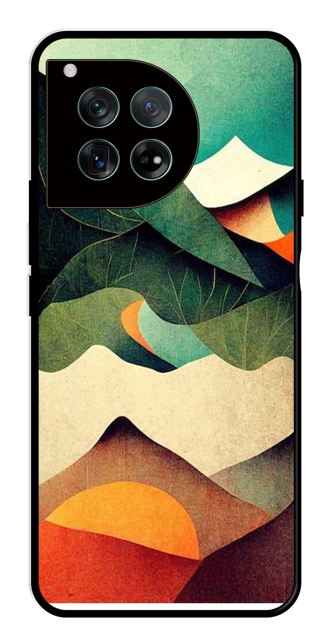 MultiColor Pattern Metal Mobile Case for OnePlus 12 5G Metal Case MultiColor Pattern Metal Mobile Case for OnePlus 12 5G Metal Case