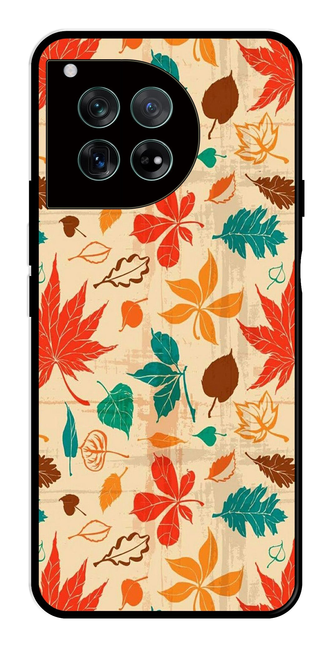 Leafs Design Metal Mobile Case for OnePlus Ace 3 Metal Case Leafs Design Metal Mobile Case for OnePlus Ace 3 Metal Case