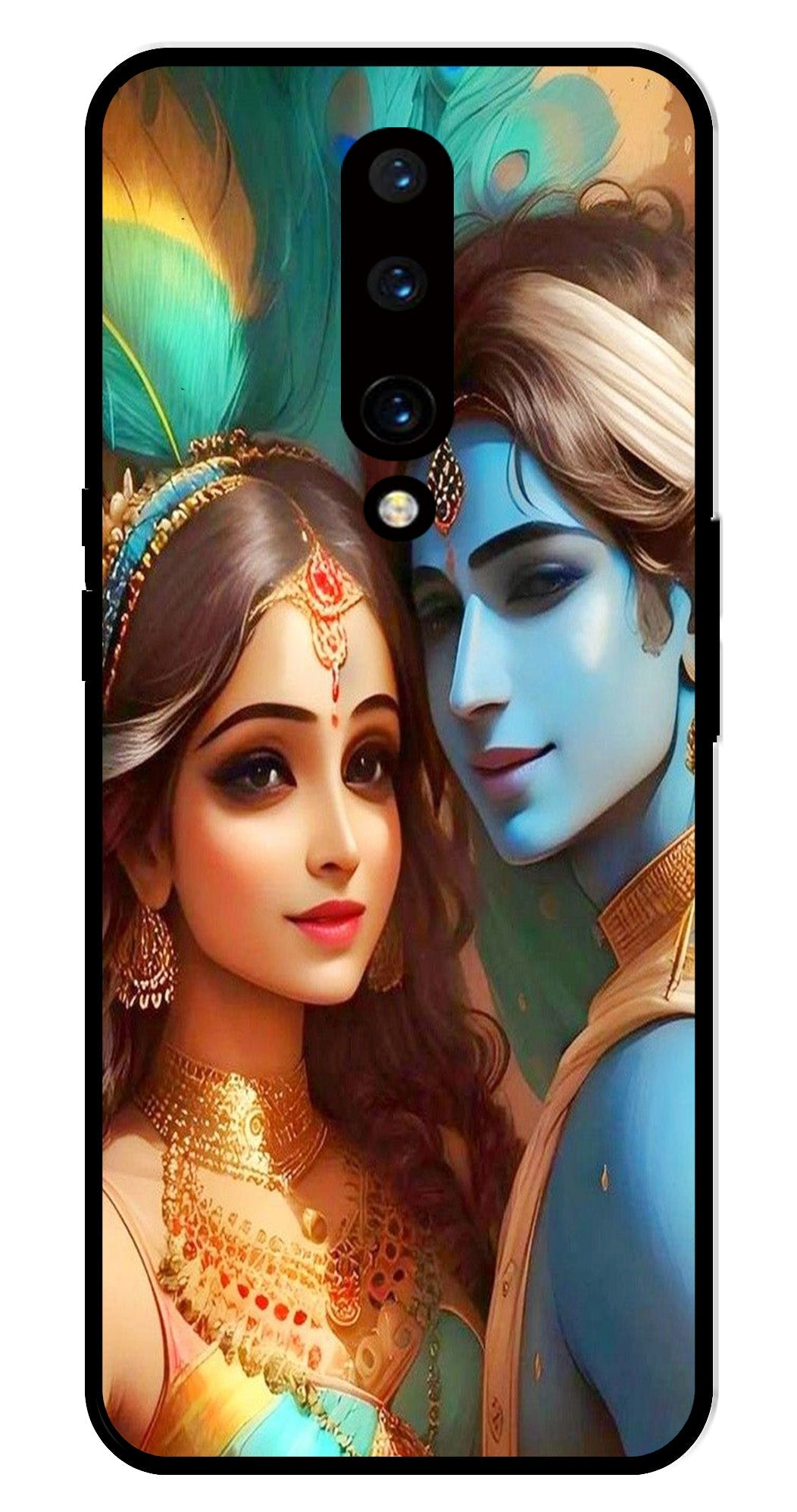 Lord Radha Krishna Metal Mobile Case for OnePlus 7 Pro Lord Radha Krishna Metal Mobile Case for OnePlus 7 Pro