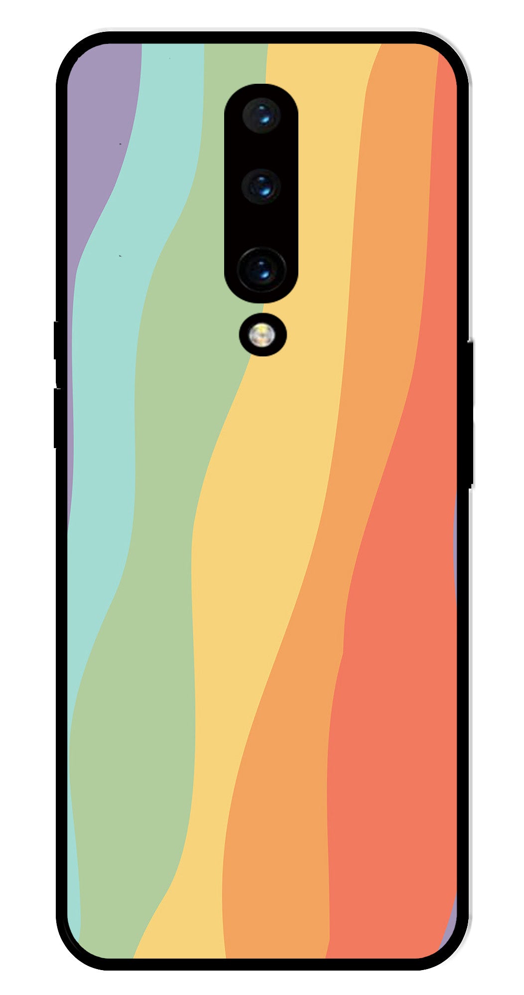 Muted Rainbow Metal Mobile Case for OnePlus 7 Pro Muted Rainbow Metal Mobile Case for OnePlus 7 Pro