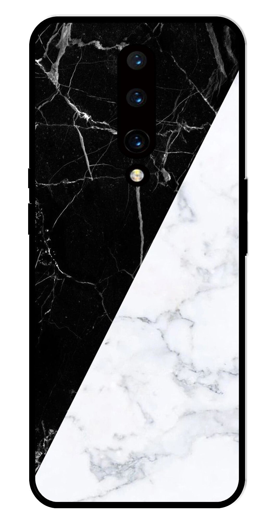 Black White Marble Design Metal Mobile Case for OnePlus 7 Pro Black White Marble Design Metal Mobile Case for OnePlus 7 Pro