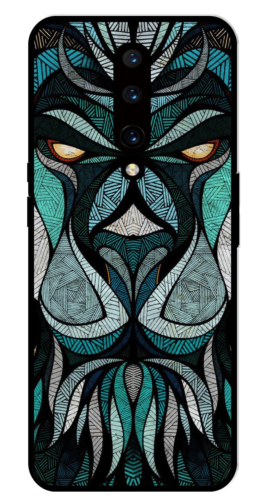 Lion Pattern Metal Mobile Case for OnePlus 7 Pro Lion Pattern Metal Mobile Case for OnePlus 7 Pro