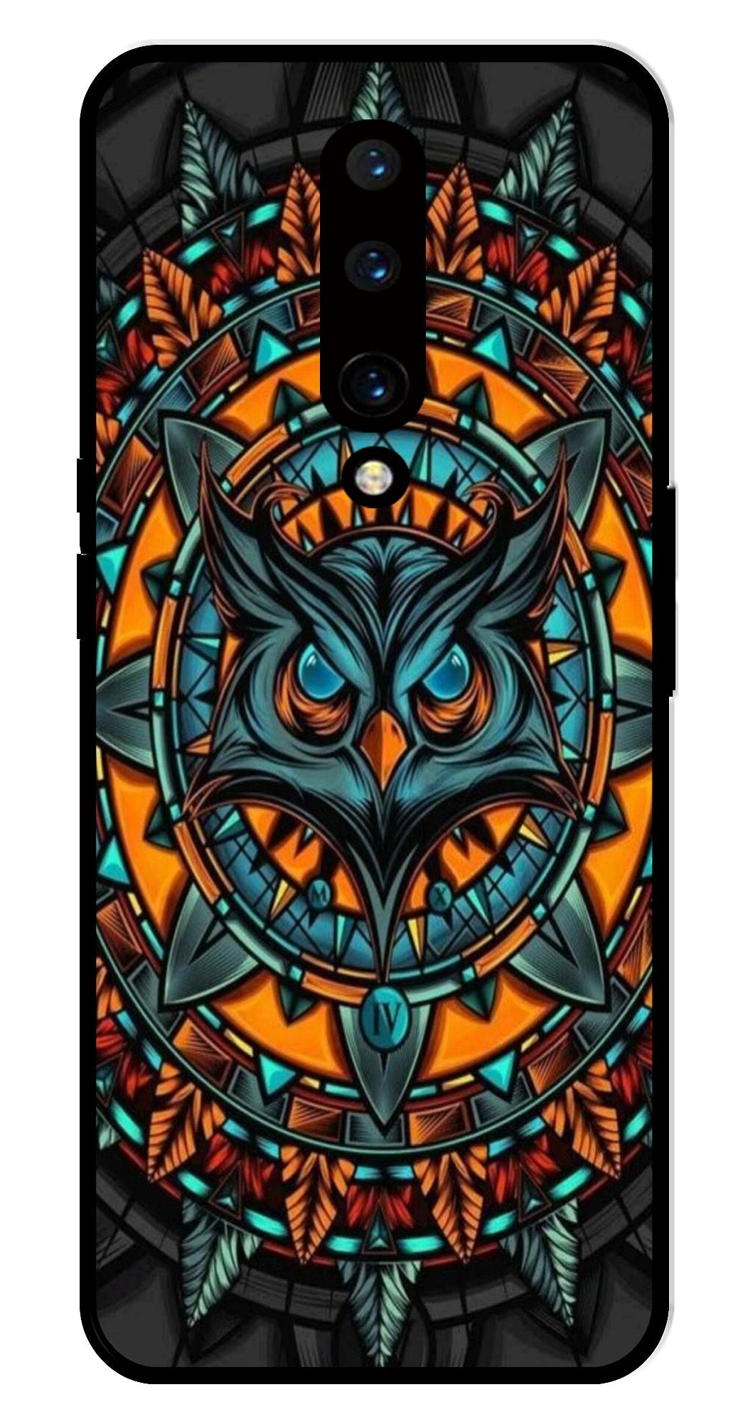 Owl Pattern Metal Mobile Case for OnePlus 7 Pro Owl Pattern Metal Mobile Case for OnePlus 7 Pro