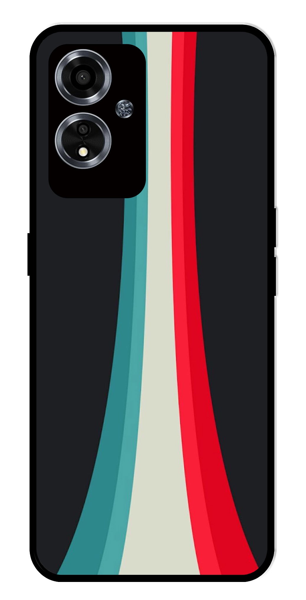 Modern Art Colorful Metal Mobile Case for Oppo A59 5G Modern Art Colorful Metal Mobile Case for Oppo A59 5G (Design No -48)