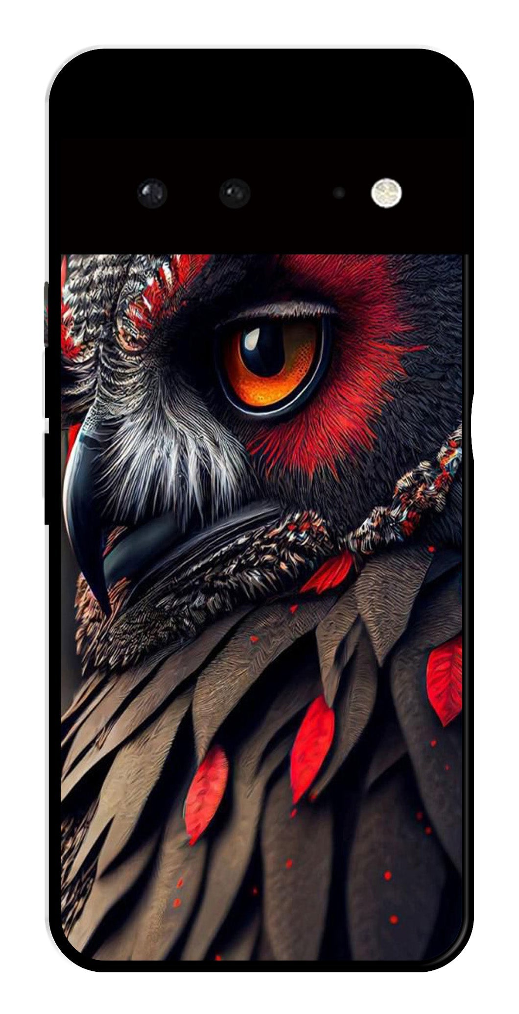 Owl Design Metal Mobile Case for Google Pixel 6 5G Owl Design Metal Mobile Case for Google Pixel 6 5G (Design No -26)