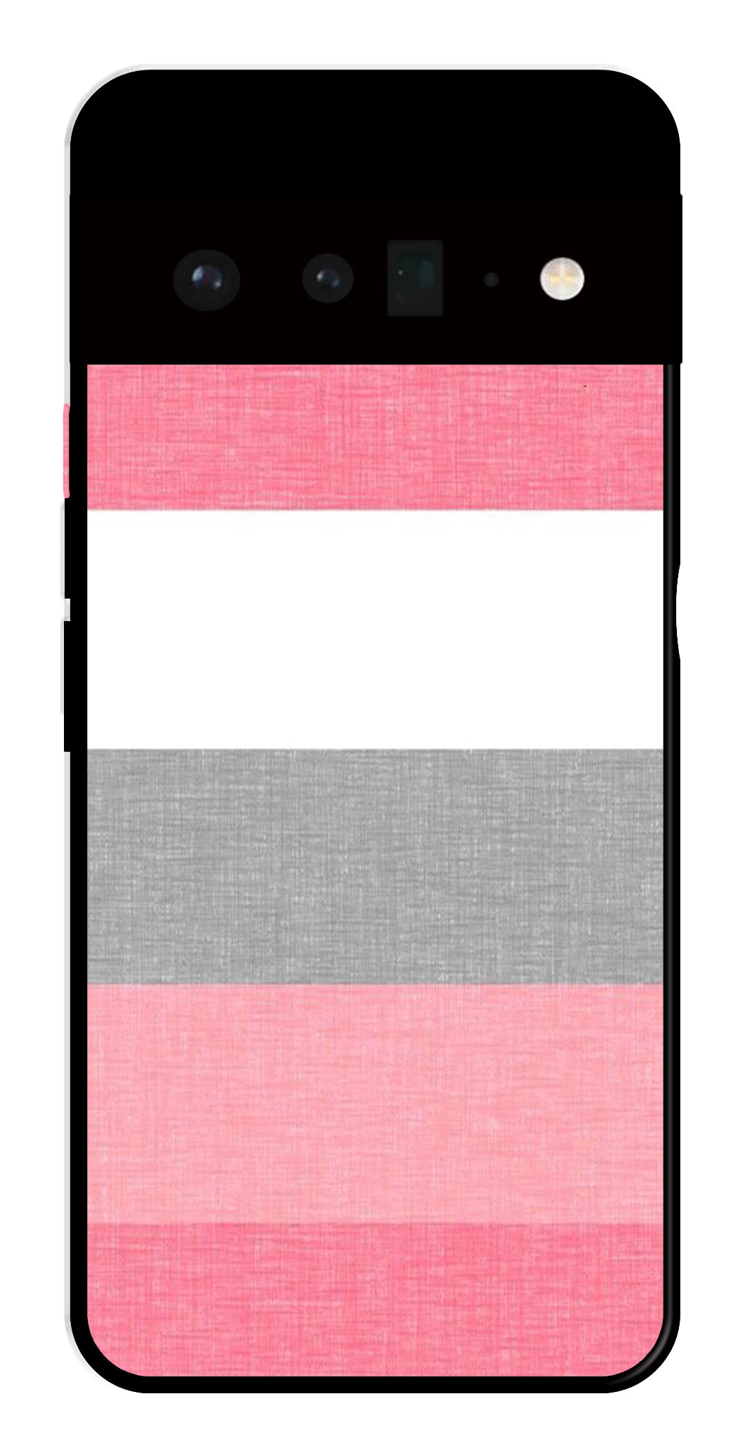 Pink Pattern Metal Mobile Case for Google Pixel 6 Pro 5G Pink Pattern Metal Mobile Case for Google Pixel 6 Pro 5G (Design No -23)