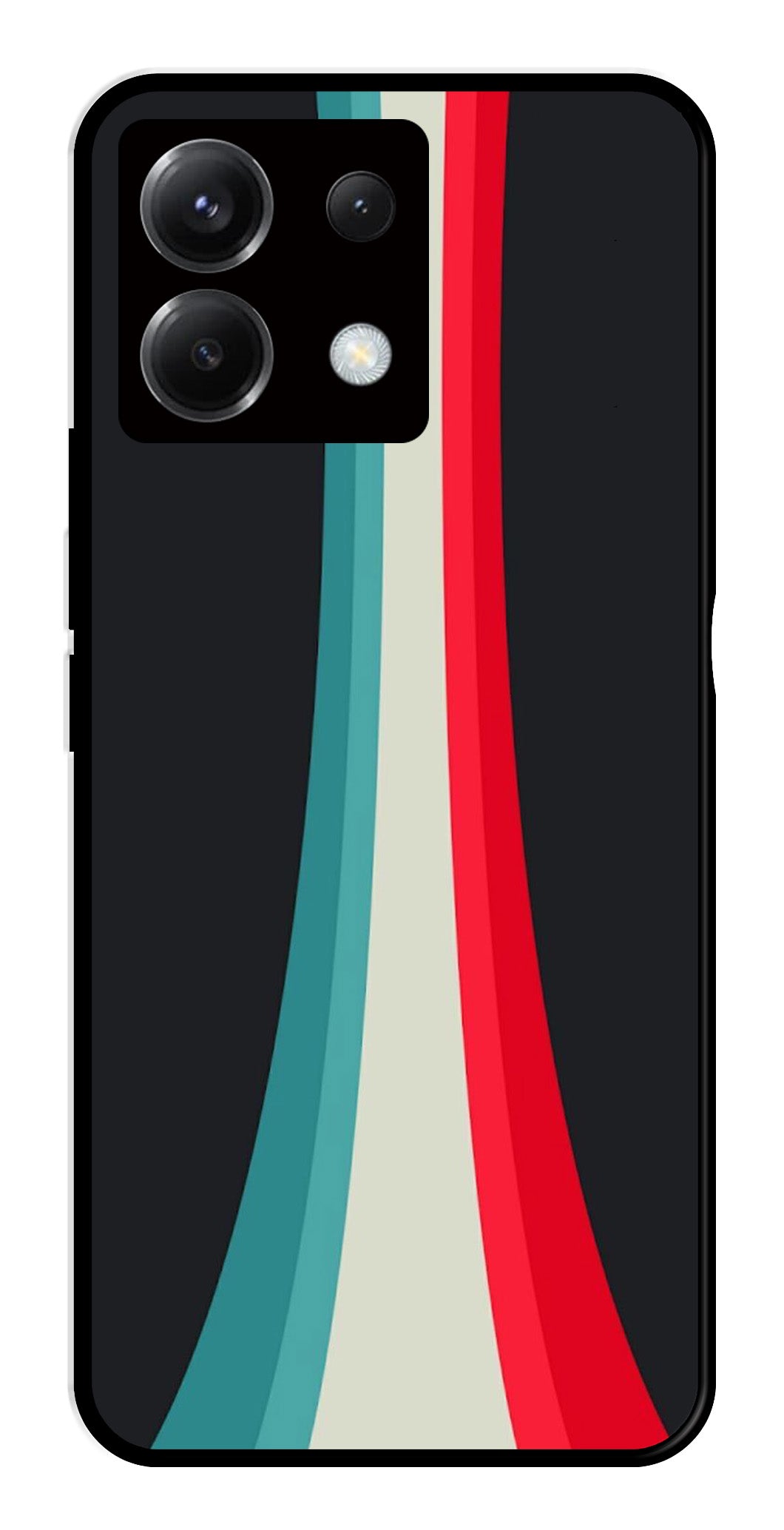 Modern Art Colorful Metal Mobile Case for Poco X6 5G Modern Art Colorful Metal Mobile Case for Poco X6 5G (Design No -48)