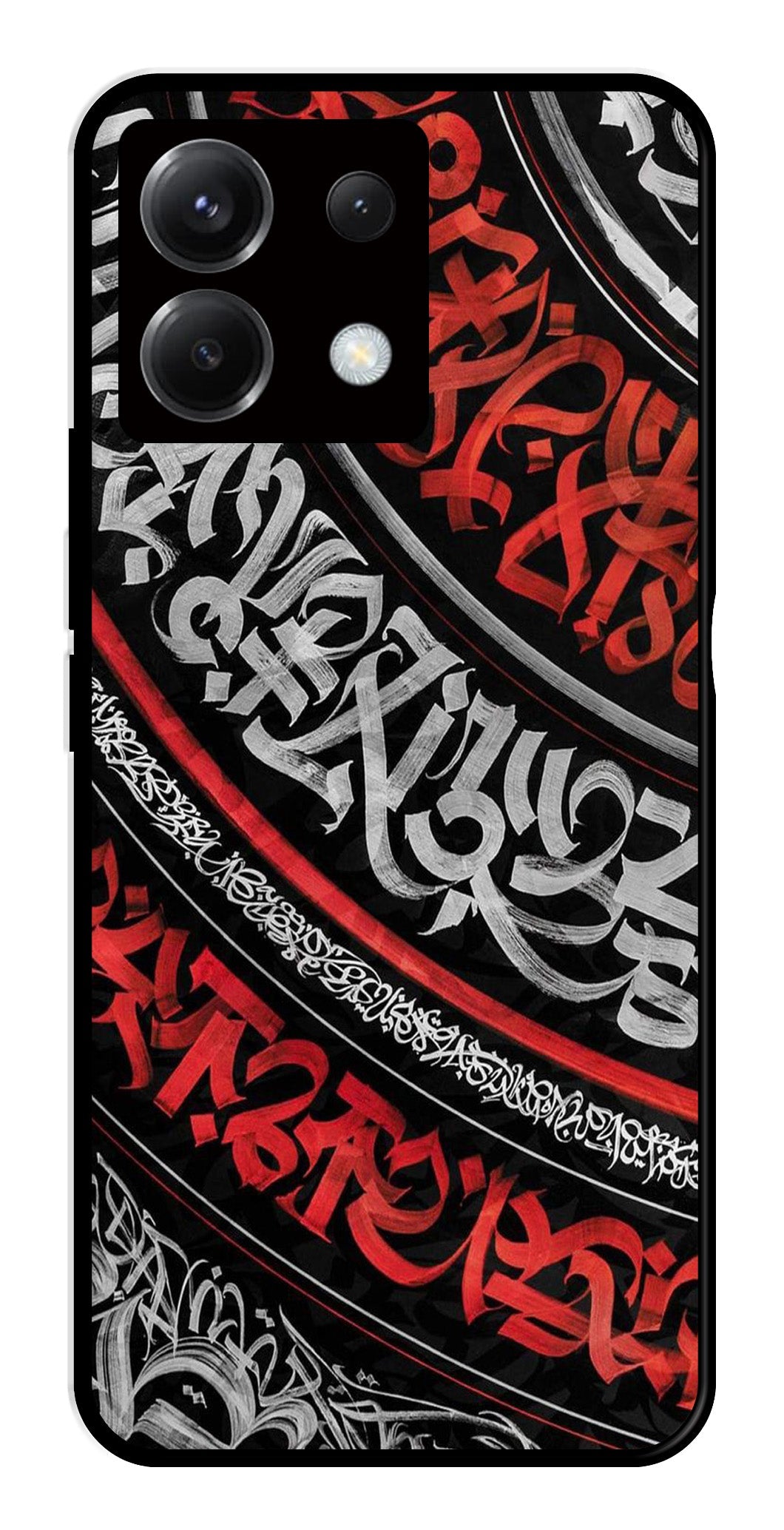 Qalander Art Metal Mobile Case for Poco X6 5G (Design No -49)