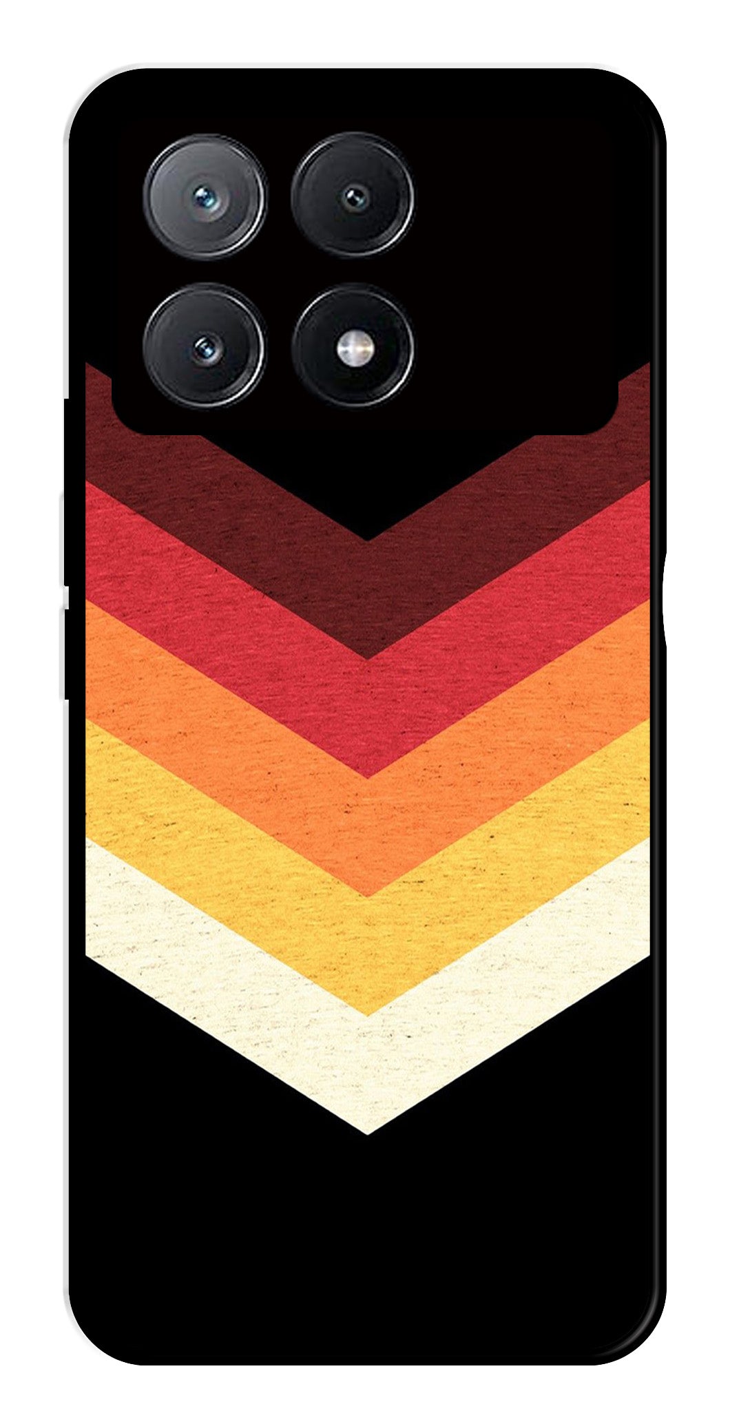 MultiColor Arrow Metal Mobile Case for Poco X6 Pro 5G MultiColor Arrow Metal Mobile Case for Poco X6 Pro 5G (Design No -04)