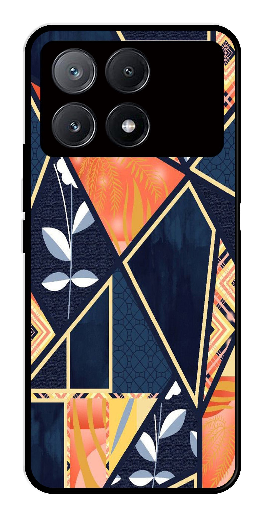 Marble Design Metal Mobile Case for Poco X6 Pro 5G Marble Design Metal Mobile Case for Poco X6 Pro 5G (Design No -07)