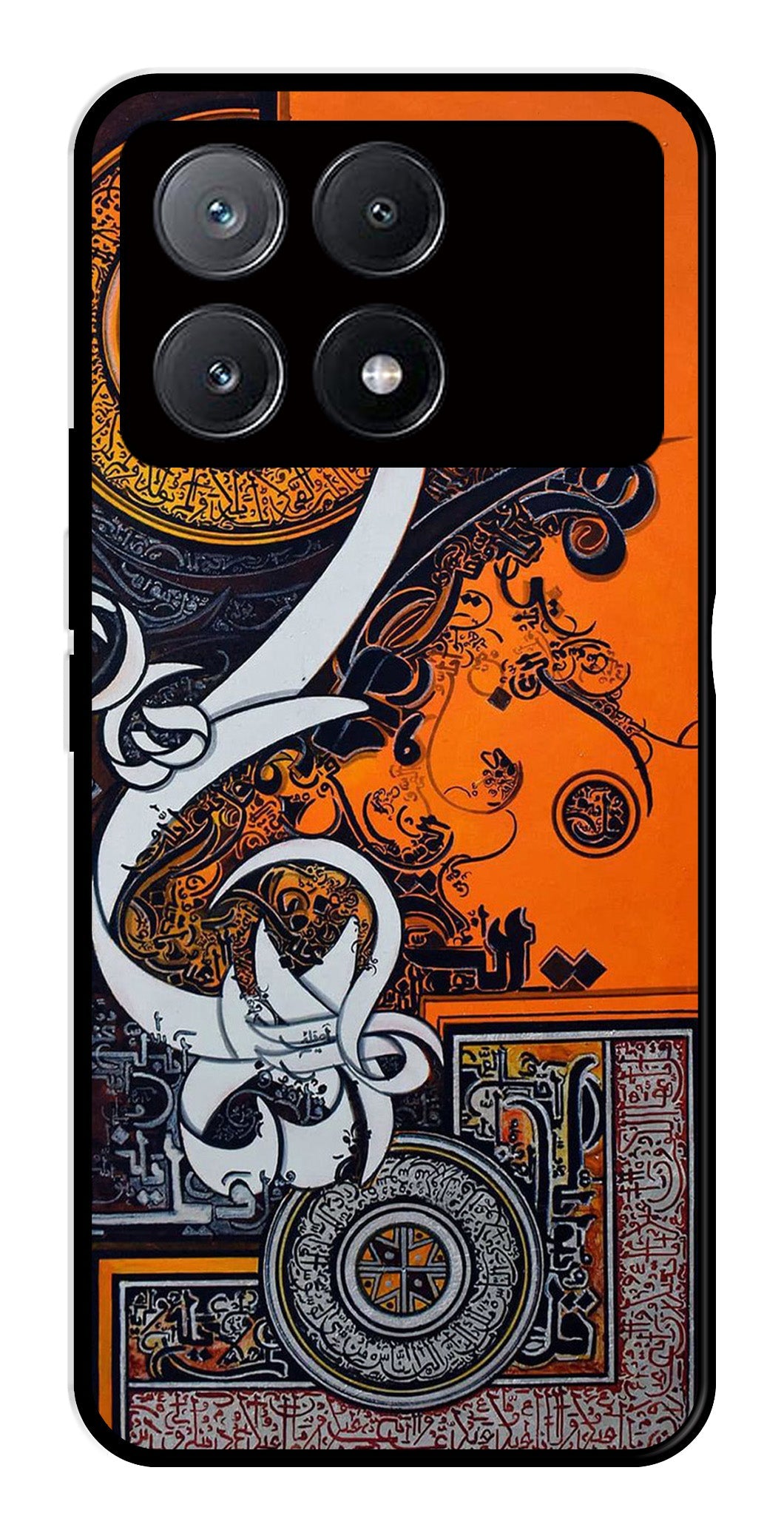 Qalander Art Metal Mobile Case for Poco X6 Pro 5G Qalander Art Metal Mobile Case for Poco X6 Pro 5G (Design No -16)