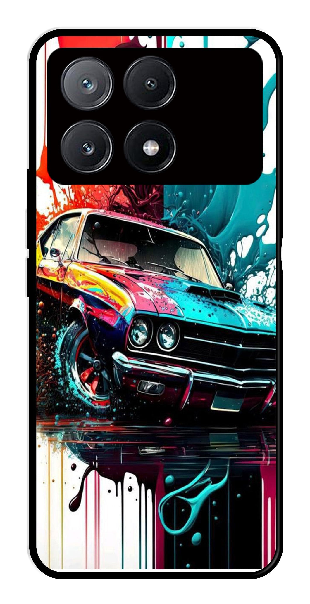 Vintage Car Metal Mobile Case for Poco X6 Pro 5G Vintage Car Metal Mobile Case for Poco X6 Pro 5G (Design No -29)