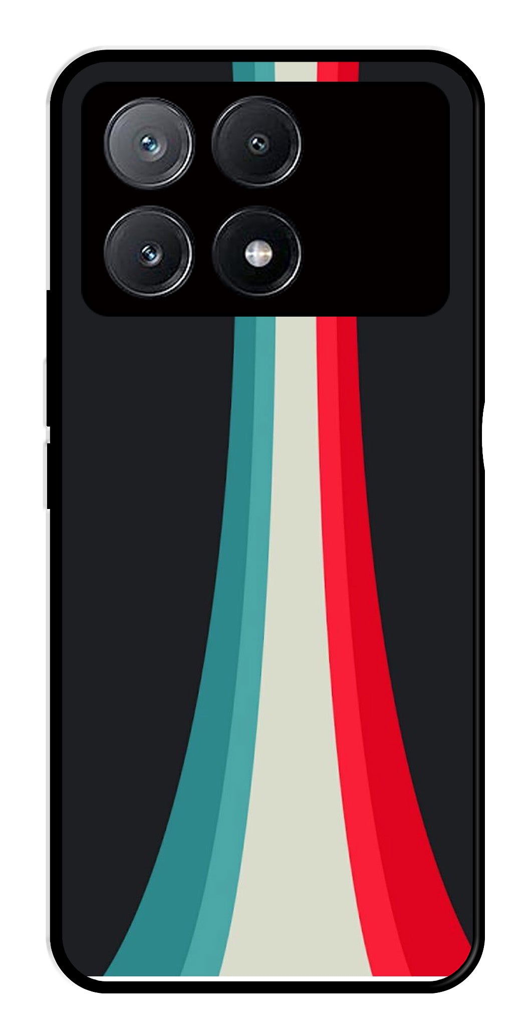 Modern Art Colorful Metal Mobile Case for Poco X6 Pro 5G Modern Art Colorful Metal Mobile Case for Poco X6 Pro 5G (Design No -48)