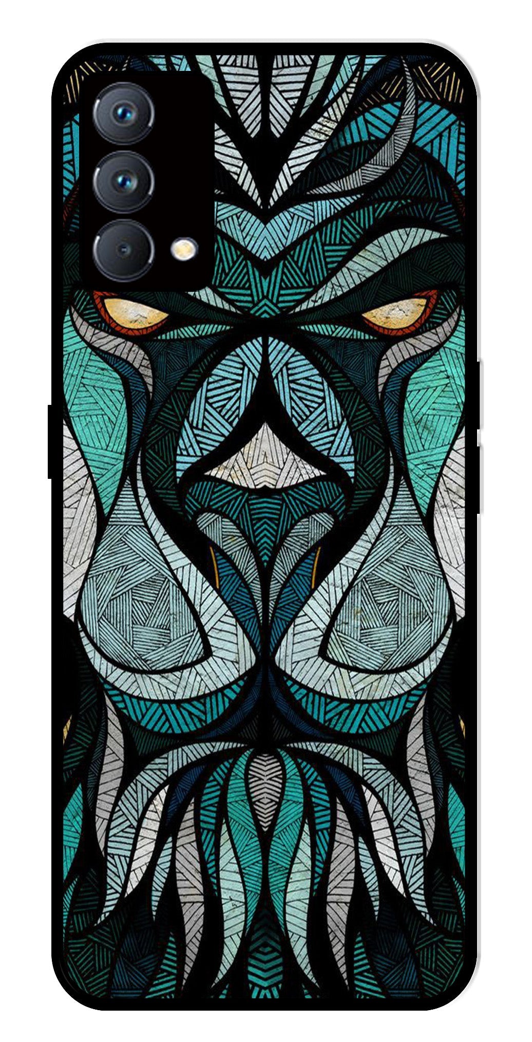 Lion Pattern Metal Mobile Case for Realme GT Master Edition Lion Pattern Metal Mobile Case for Realme GT Master Edition (Design No -40)