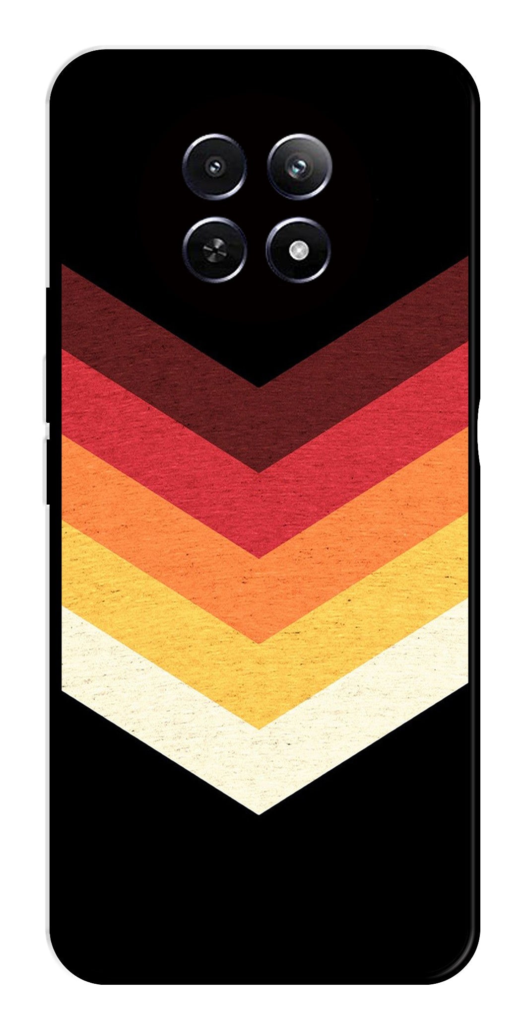 MultiColor Arrow Metal Mobile Case for Realme 12X 5G MultiColor Arrow Metal Mobile Case for Realme 12X 5G (Design No -04)