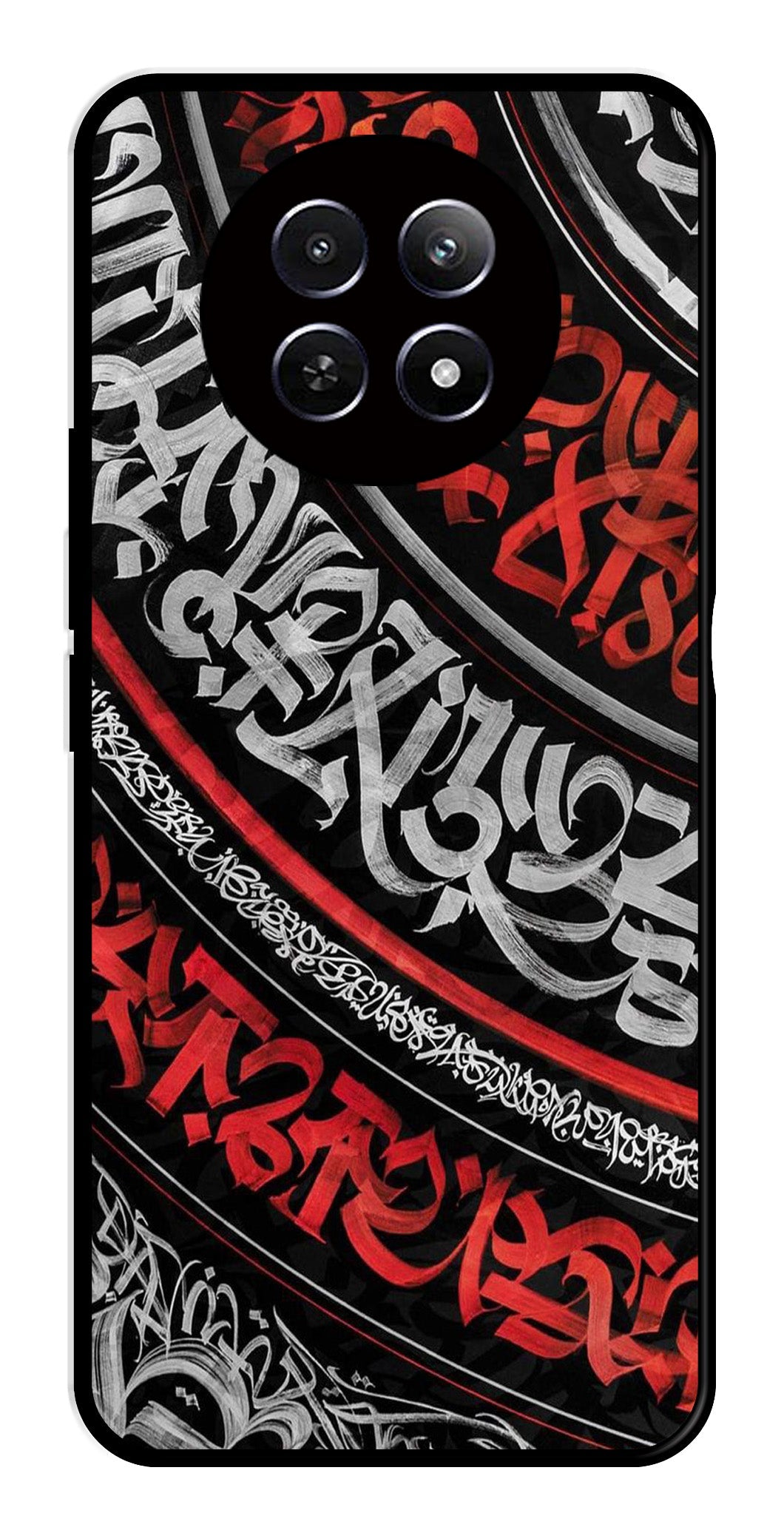 Qalander Art Metal Mobile Case for Realme 12X 5G Qalander Art Metal Mobile Case for Realme 12X 5G (Design No -49)