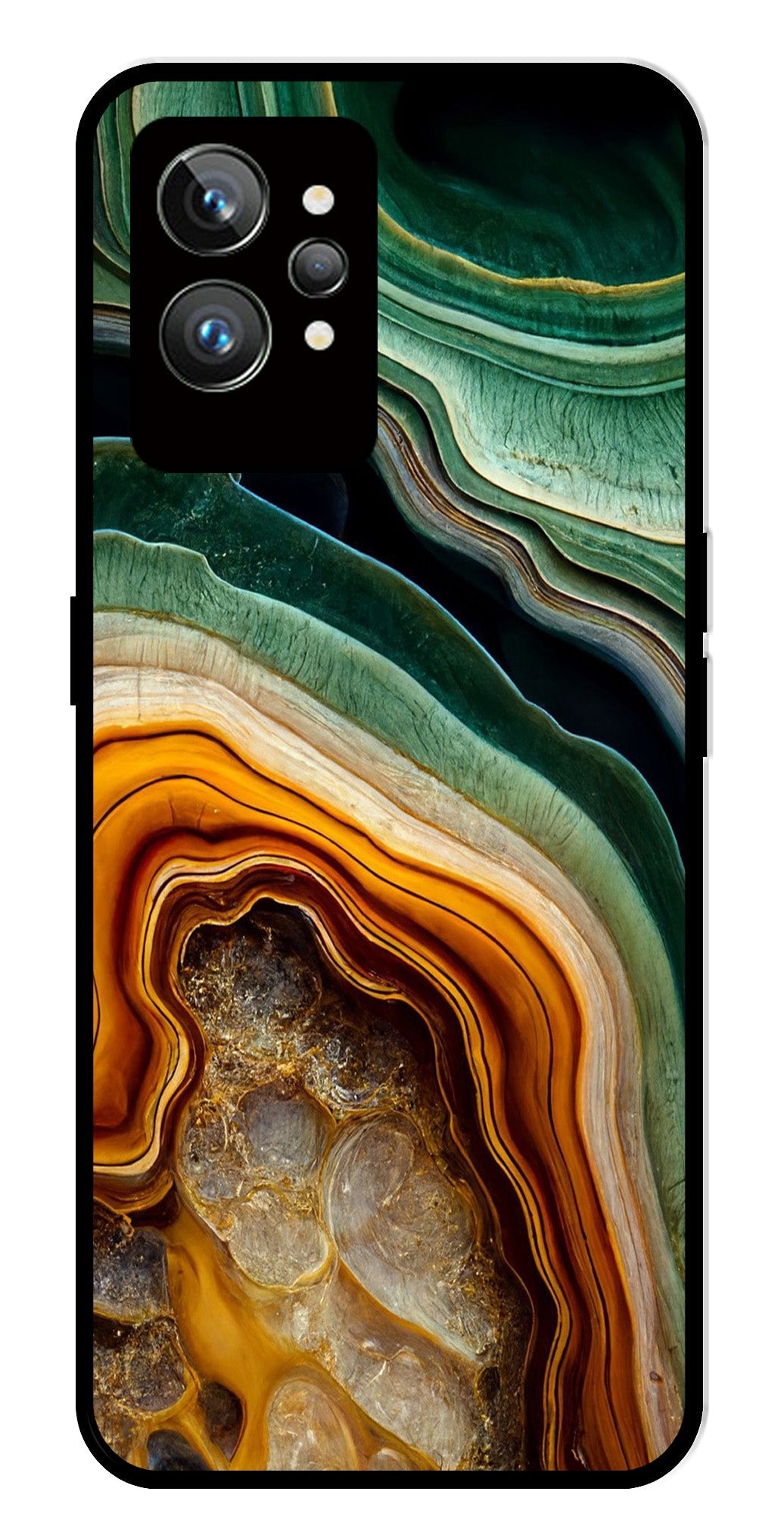 Marble Design Metal Mobile Case for Realme GT 2 Pro Marble Design Metal Mobile Case for Realme GT 2 Pro (Design No -28)