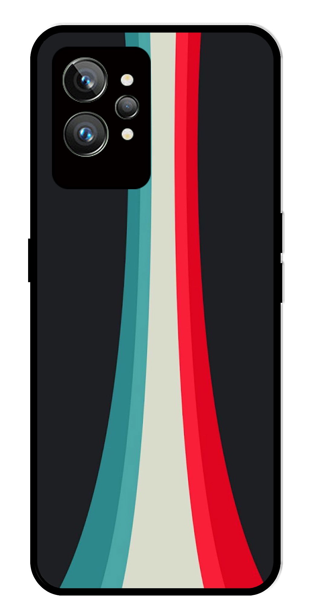 Modern Art Colorful Metal Mobile Case for Realme GT 2 Pro Modern Art Colorful Metal Mobile Case for Realme GT 2 Pro (Design No -48)