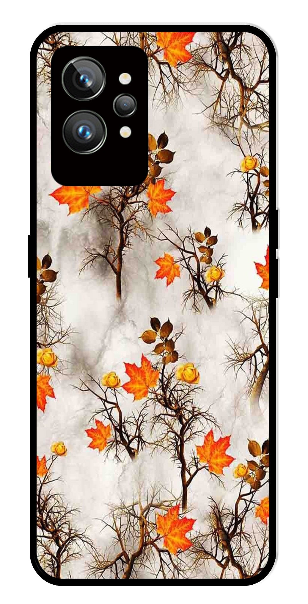Autumn leaves Metal Mobile Case for Realme GT 2 Pro Autumn leaves Metal Mobile Case for Realme GT 2 Pro (Design No -55)