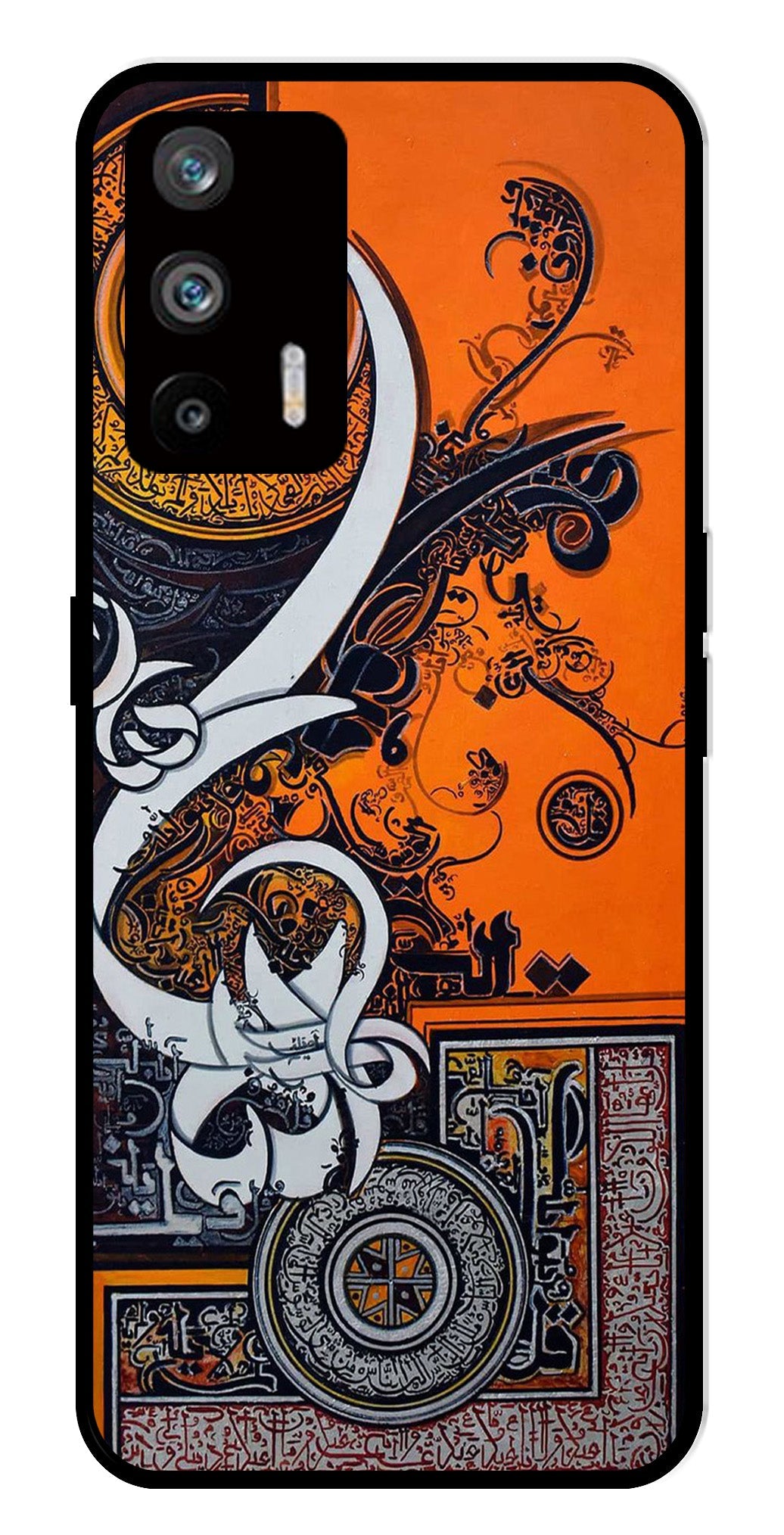 Qalander Art Metal Mobile Case for Realme Q3 Pro Qalander Art Metal Mobile Case for Realme Q3 Pro (Design No -16)
