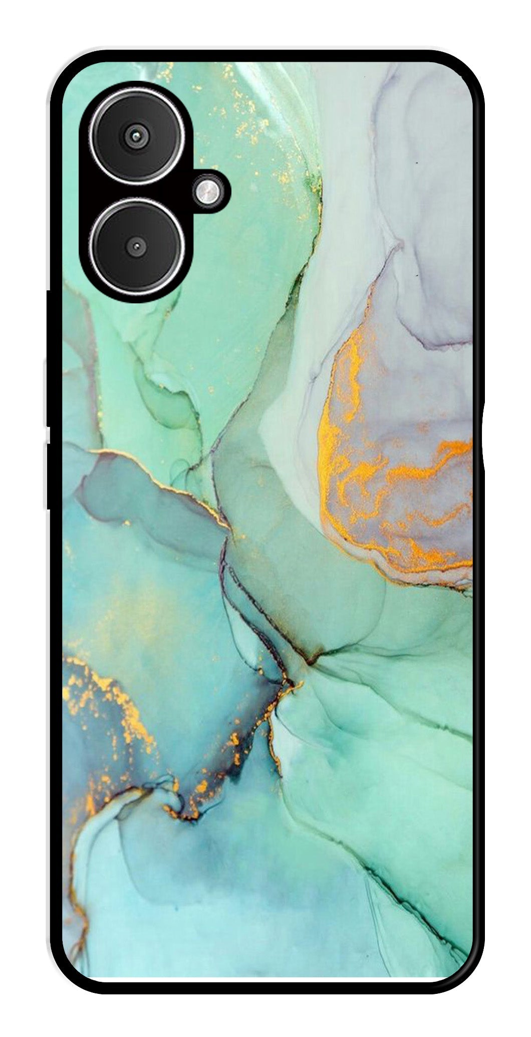 Marble Design Metal Mobile Case for Redmi 13C 5G Marble Design Metal Mobile Case for Redmi 13C 5G (Design No -46)