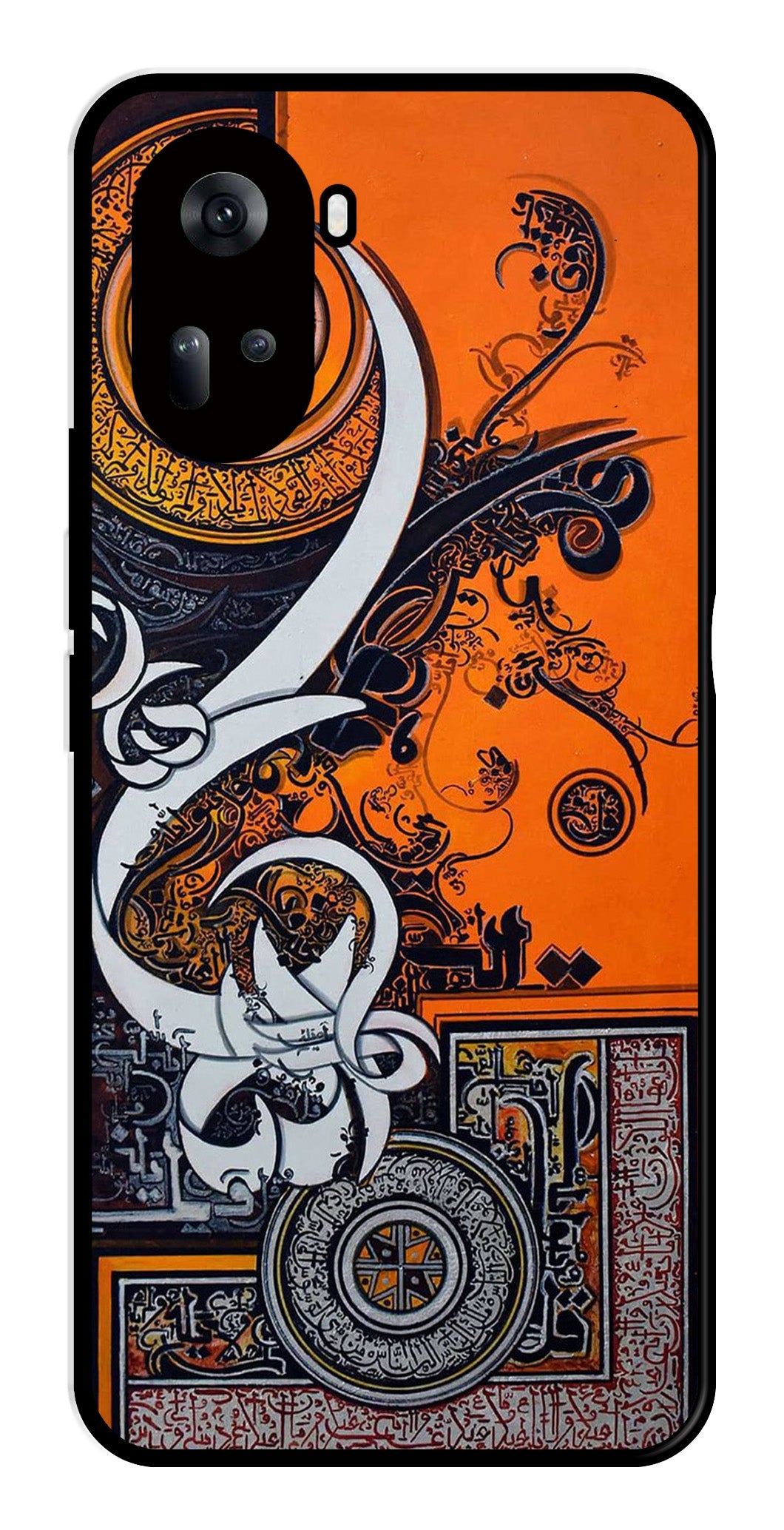 Qalander Art Metal Mobile Case for Oppo Reno 11 5G Qalander Art Metal Mobile Case for Oppo Reno 11 5G (Design No -16)