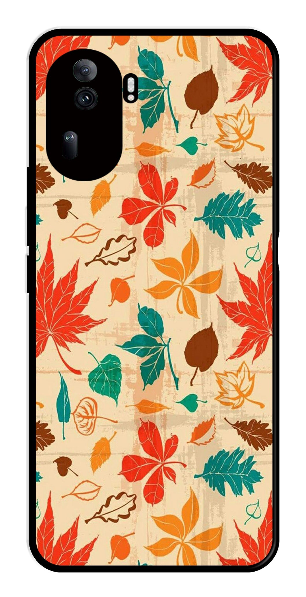 Leafs Design Metal Mobile Case for Oppo Reno 11 Pro 5G Leafs Design Metal Mobile Case for Oppo Reno 11 Pro 5G (Design No -14)
