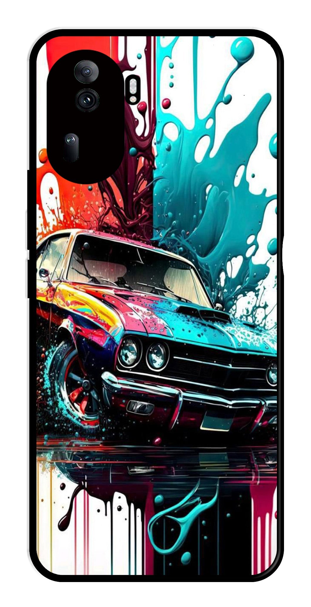Vintage Car Metal Mobile Case for Oppo Reno 11 Pro 5G Vintage Car Metal Mobile Case for Oppo Reno 11 Pro 5G (Design No -29)