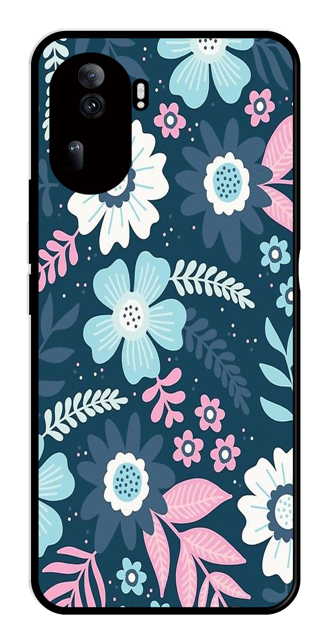 Flower Leaves Design Metal Mobile Case for Oppo Reno 11 Pro 5G Flower Leaves Design Metal Mobile Case for Oppo Reno 11 Pro 5G (Design No -50)