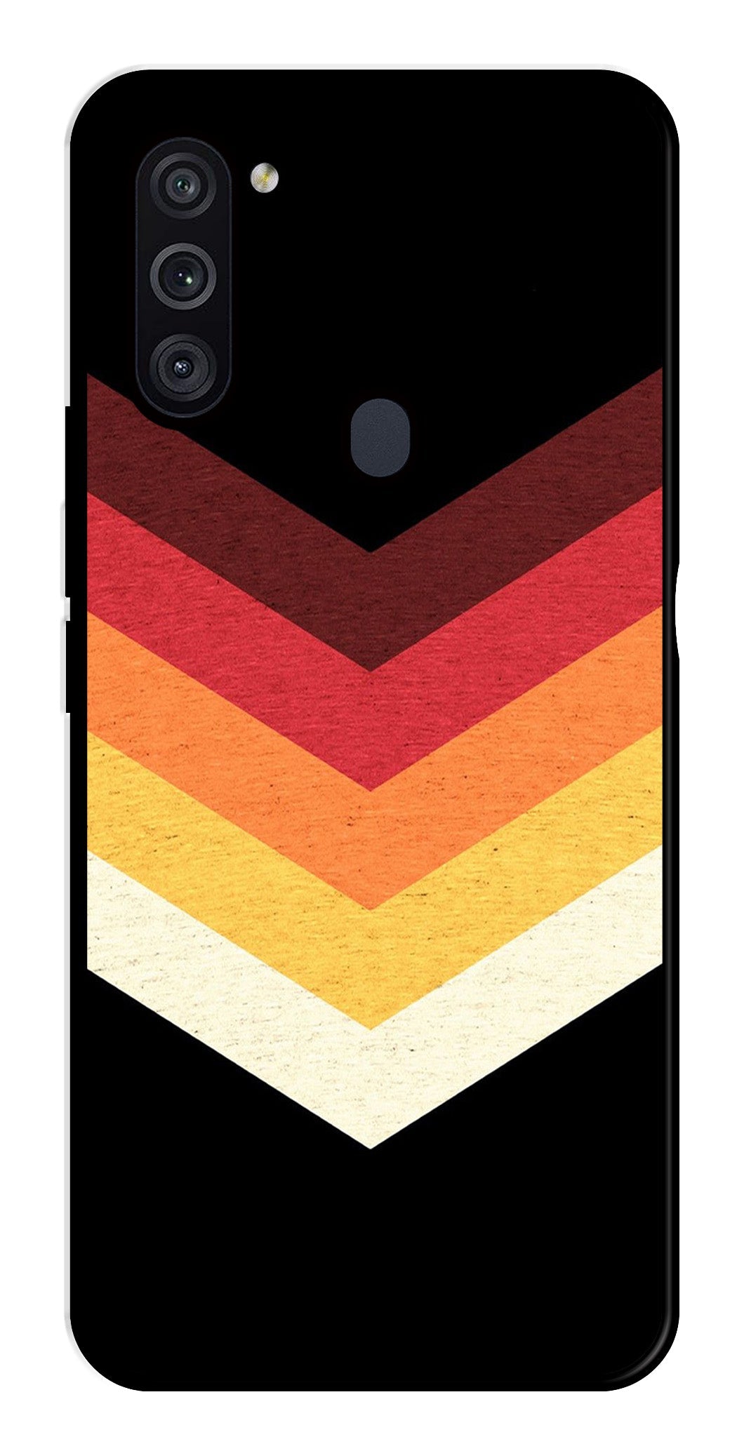 MultiColor Arrow Metal Mobile Case for Samsung Galaxy M11 MultiColor Arrow Metal Mobile Case for Samsung Galaxy M11 (Design No -04)