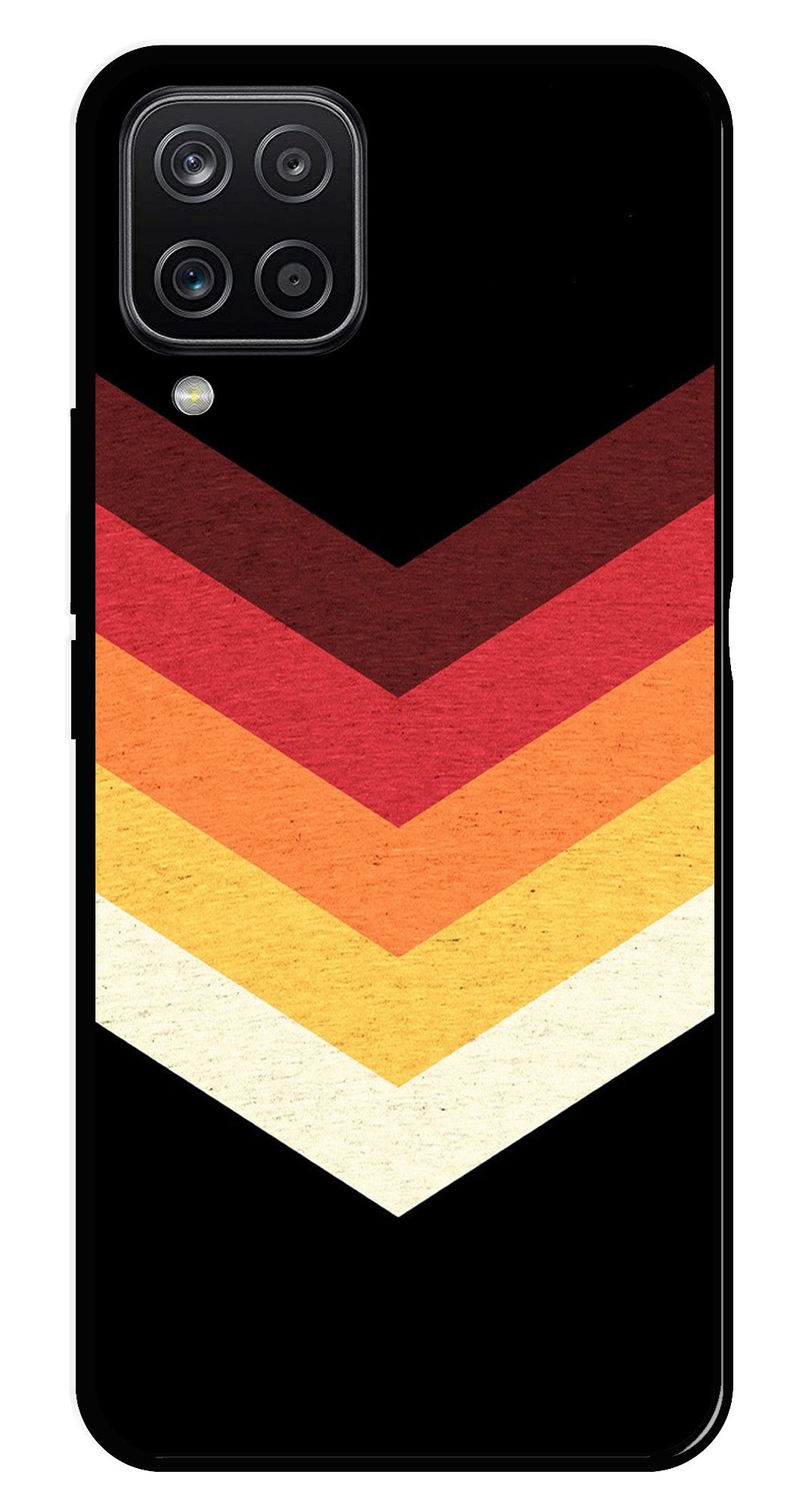 MultiColor Arrow Metal Mobile Case for Samsung Galaxy M12 MultiColor Arrow Metal Mobile Case for Samsung Galaxy M12 (Design No -04)