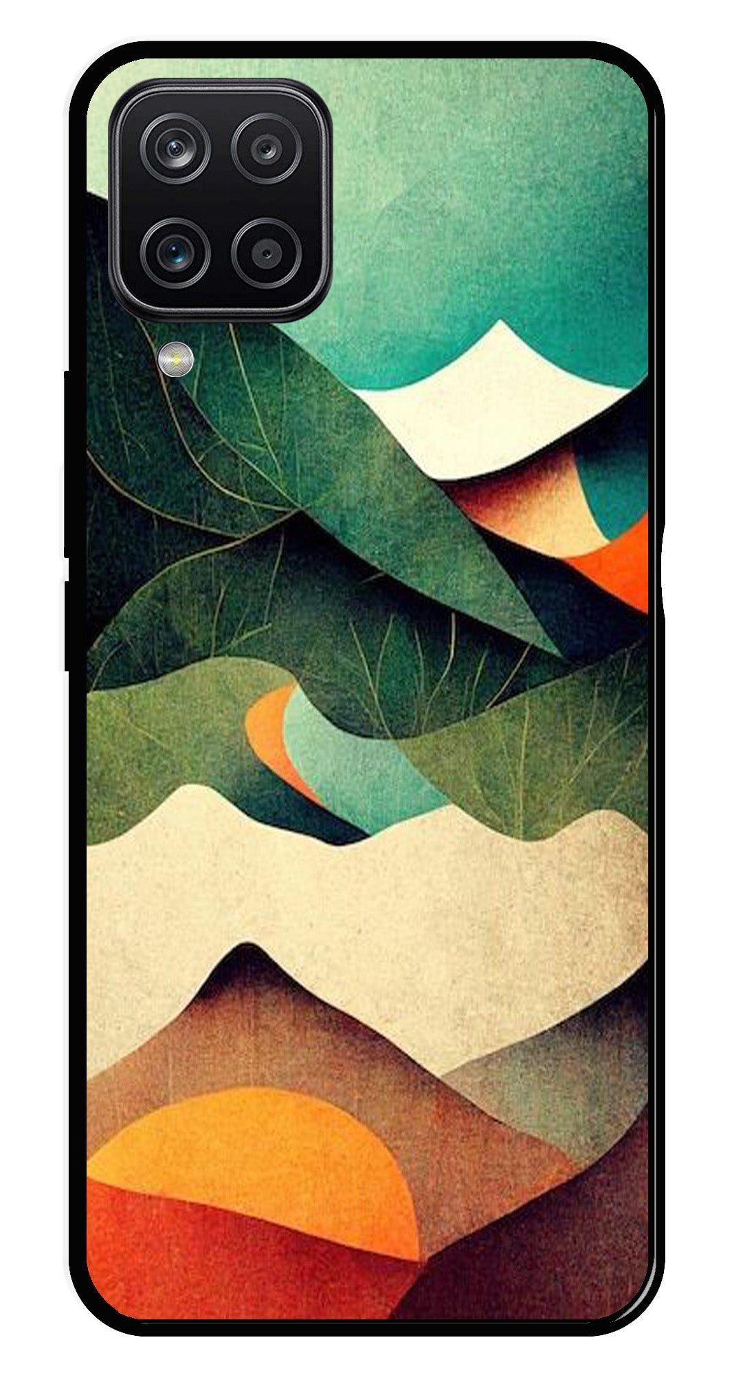 MultiColor Pattern Metal Mobile Case for Samsung Galaxy M12 MultiColor Pattern Metal Mobile Case for Samsung Galaxy M12 (Design No -43)