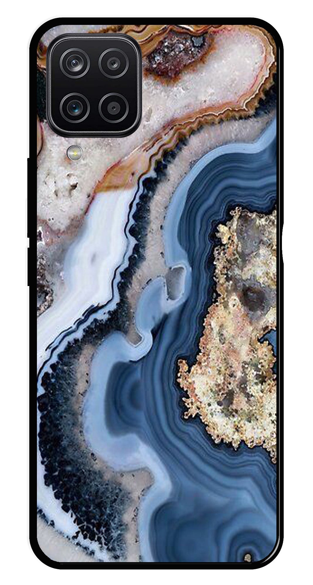 Marble Design Metal Mobile Case for Samsung Galaxy M12 Marble Design Metal Mobile Case for Samsung Galaxy M12 (Design No -53)