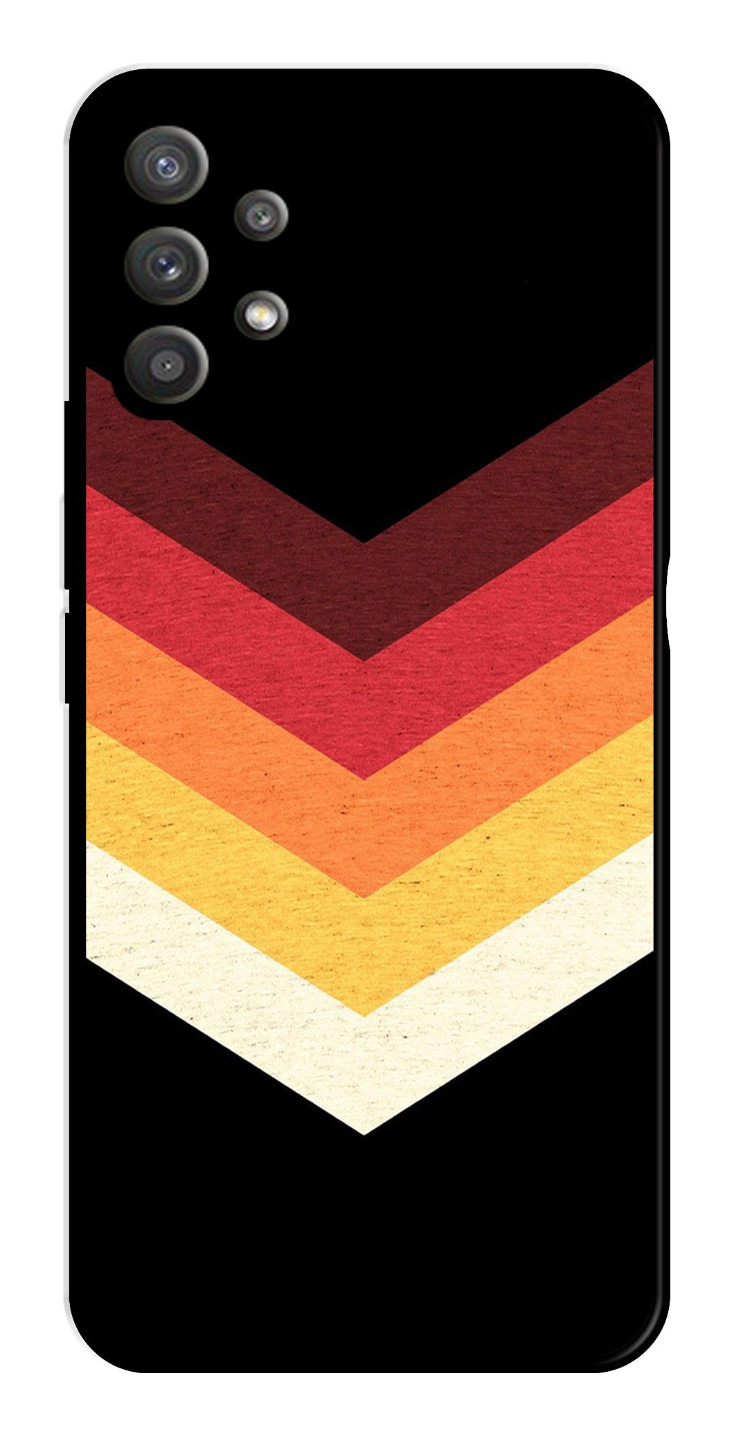 MultiColor Arrow Metal Mobile Case for Samsung Galaxy M32 5G MultiColor Arrow Metal Mobile Case for Samsung Galaxy M32 5G (Design No -04)