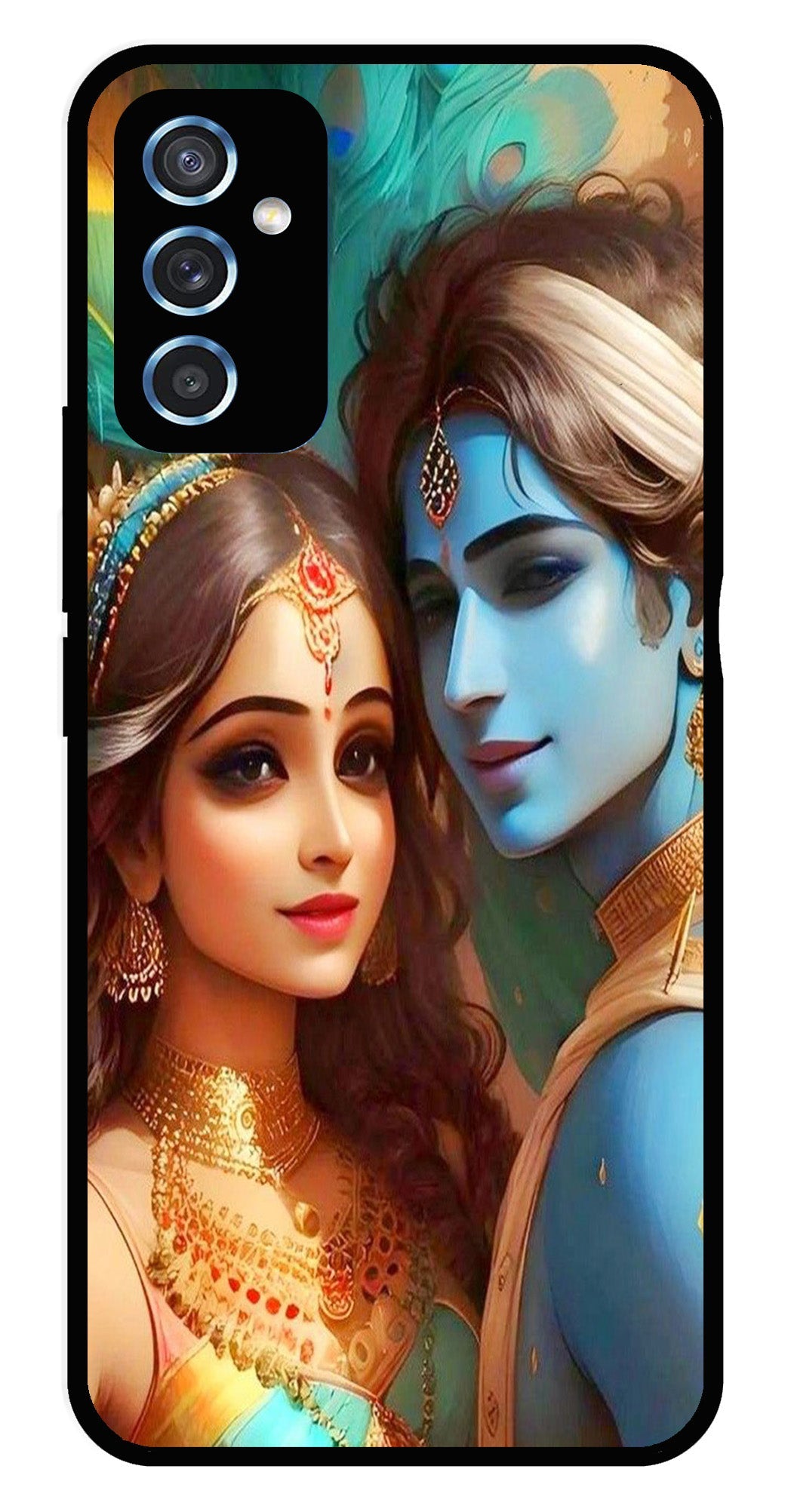 Lord Radha Krishna Metal Mobile Case for Samsung Galaxy M52 5G Lord Radha Krishna Metal Mobile Case for Samsung Galaxy M52 5G (Design No -01)