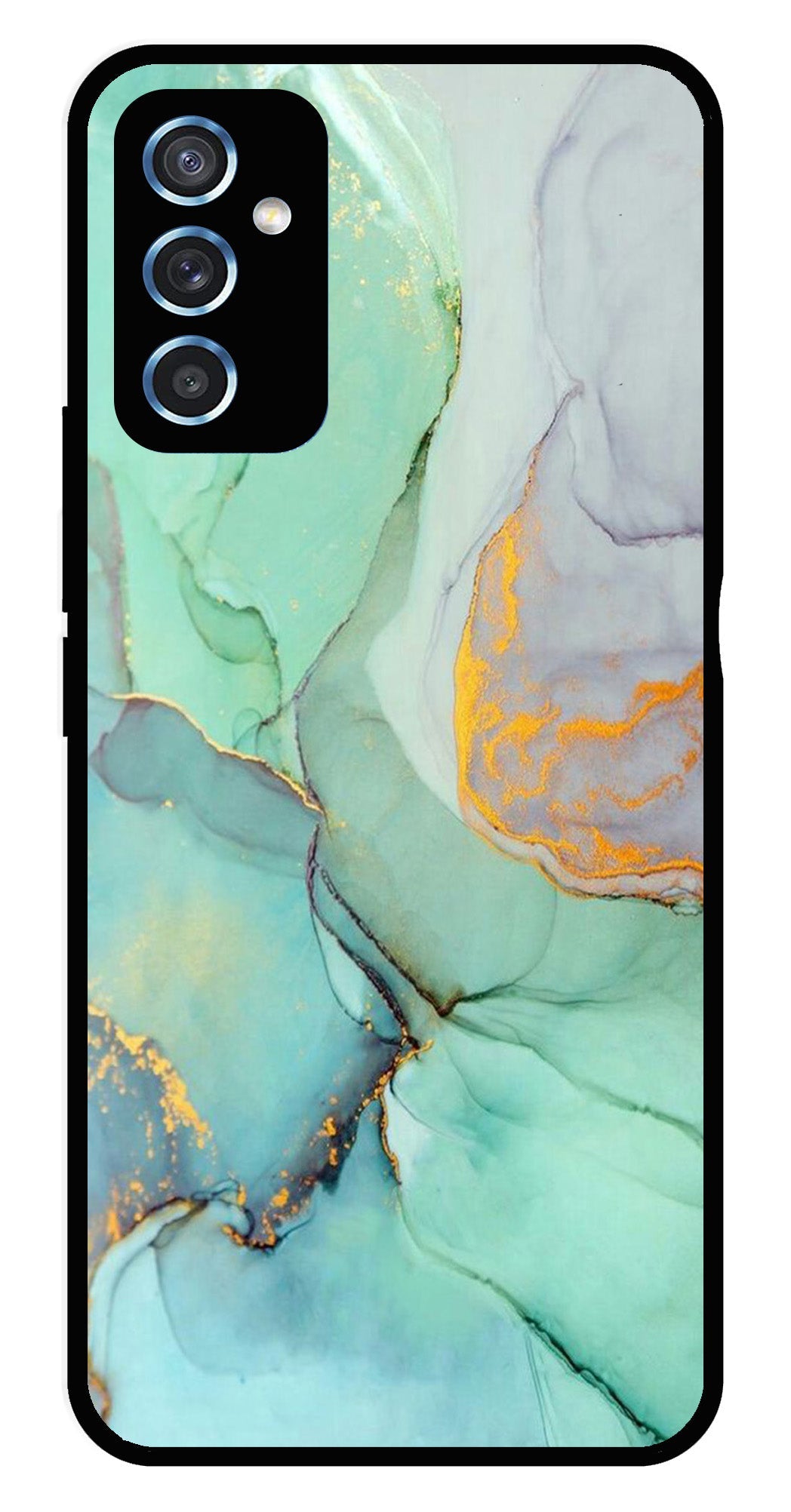 Marble Design Metal Mobile Case for Samsung Galaxy M52 5G Marble Design Metal Mobile Case for Samsung Galaxy M52 5G (Design No -46)