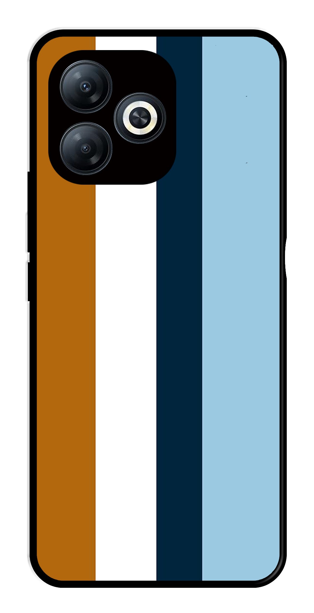 MultiColor Pattern Metal Mobile Case for Infinix Smart 8 MultiColor Pattern Metal Mobile Case for Infinix Smart 8 (Design No -17)