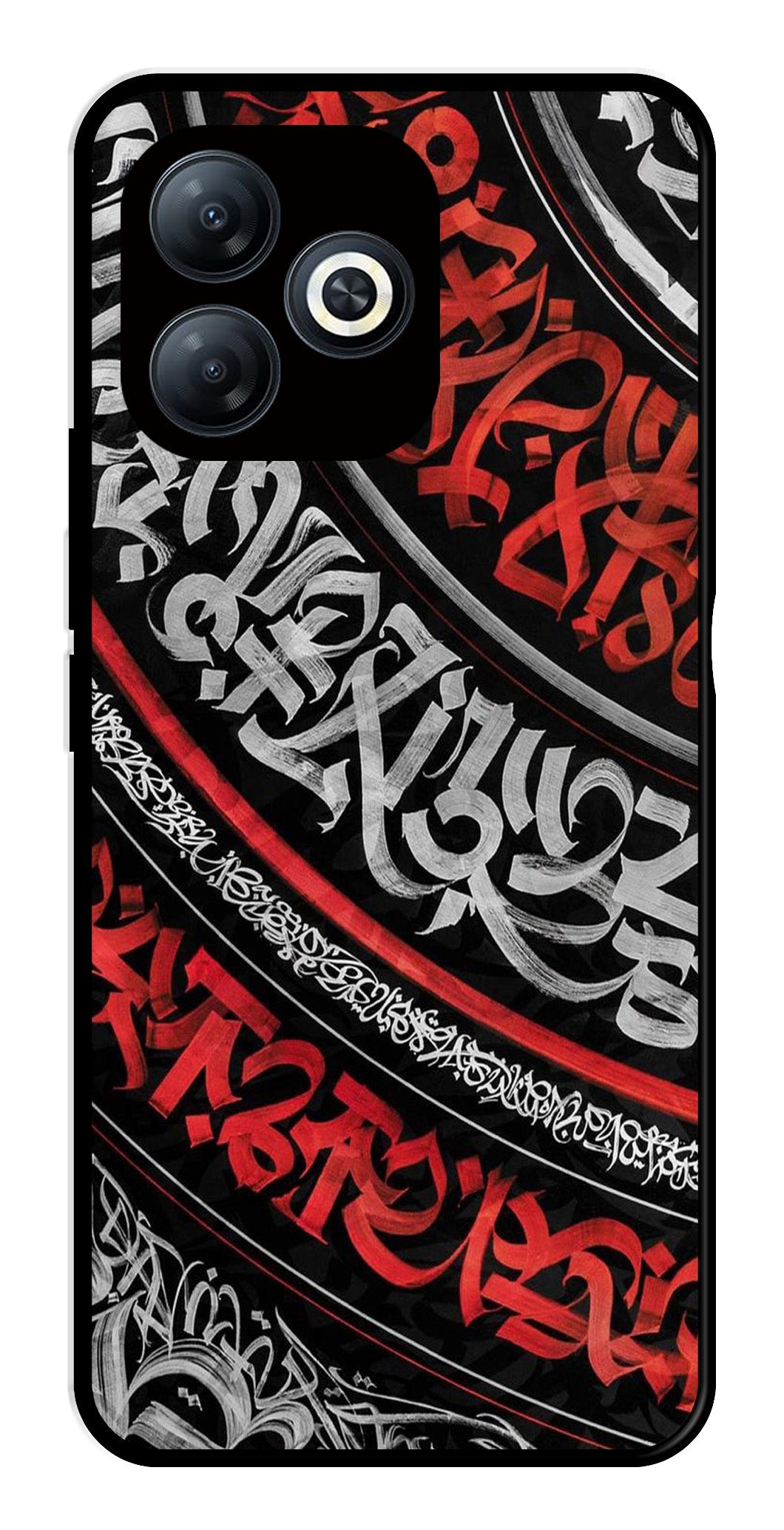 Qalander Art Metal Mobile Case for Tecno Spark 20 (Design No -49)