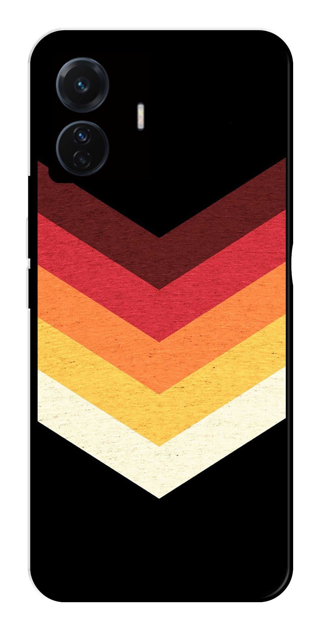 MultiColor Arrow Metal Mobile Case for iQOO Z6 Pro 5G MultiColor Arrow Metal Mobile Case for iQOO Z6 Pro 5G (Design No -04)