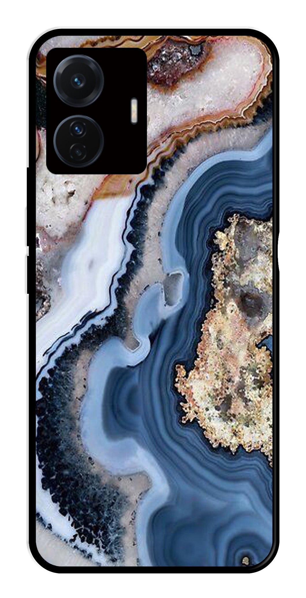 Marble Design Metal Mobile Case for Vivo T1 Pro 5G Marble Design Metal Mobile Case for Vivo T1 Pro 5G (Design No -53)